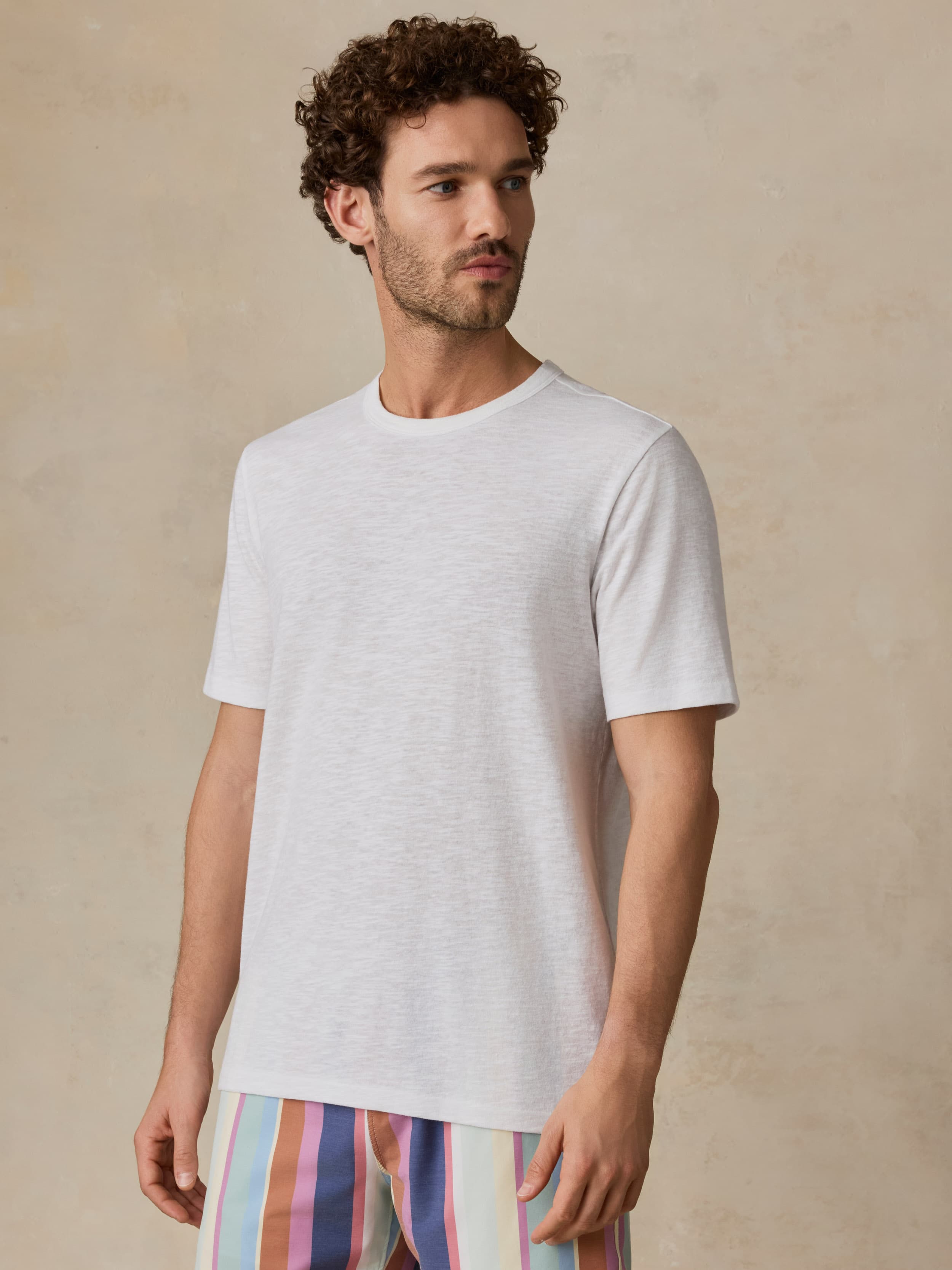 Short-Sleeve Breeze Tee - White | Faherty Brand