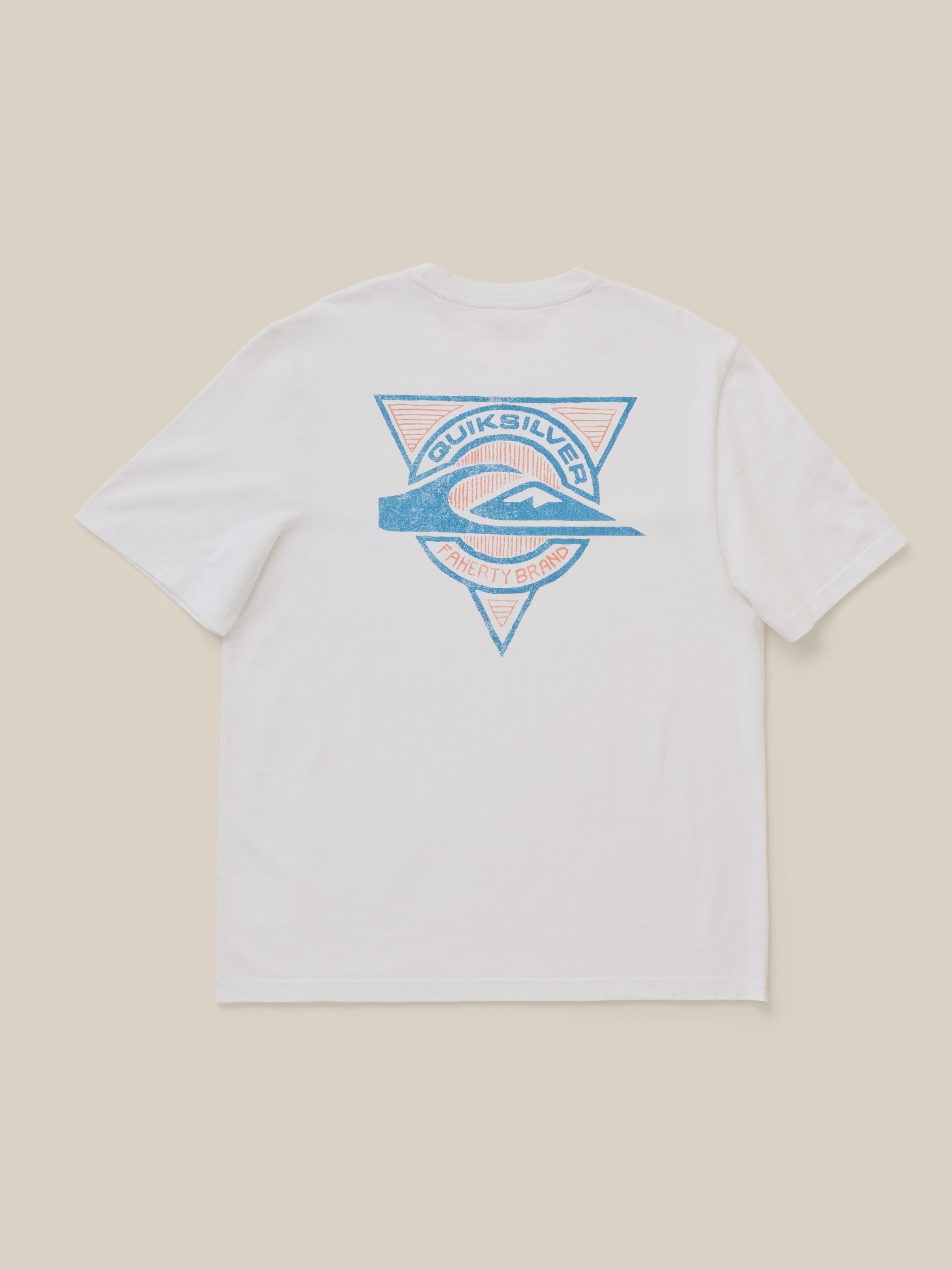 Quiksilver Heavy Wash Tee - White | Faherty Brand