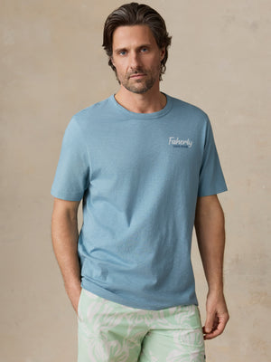 Sunwashed Regenerative Graphic Tee - Stormy Lake