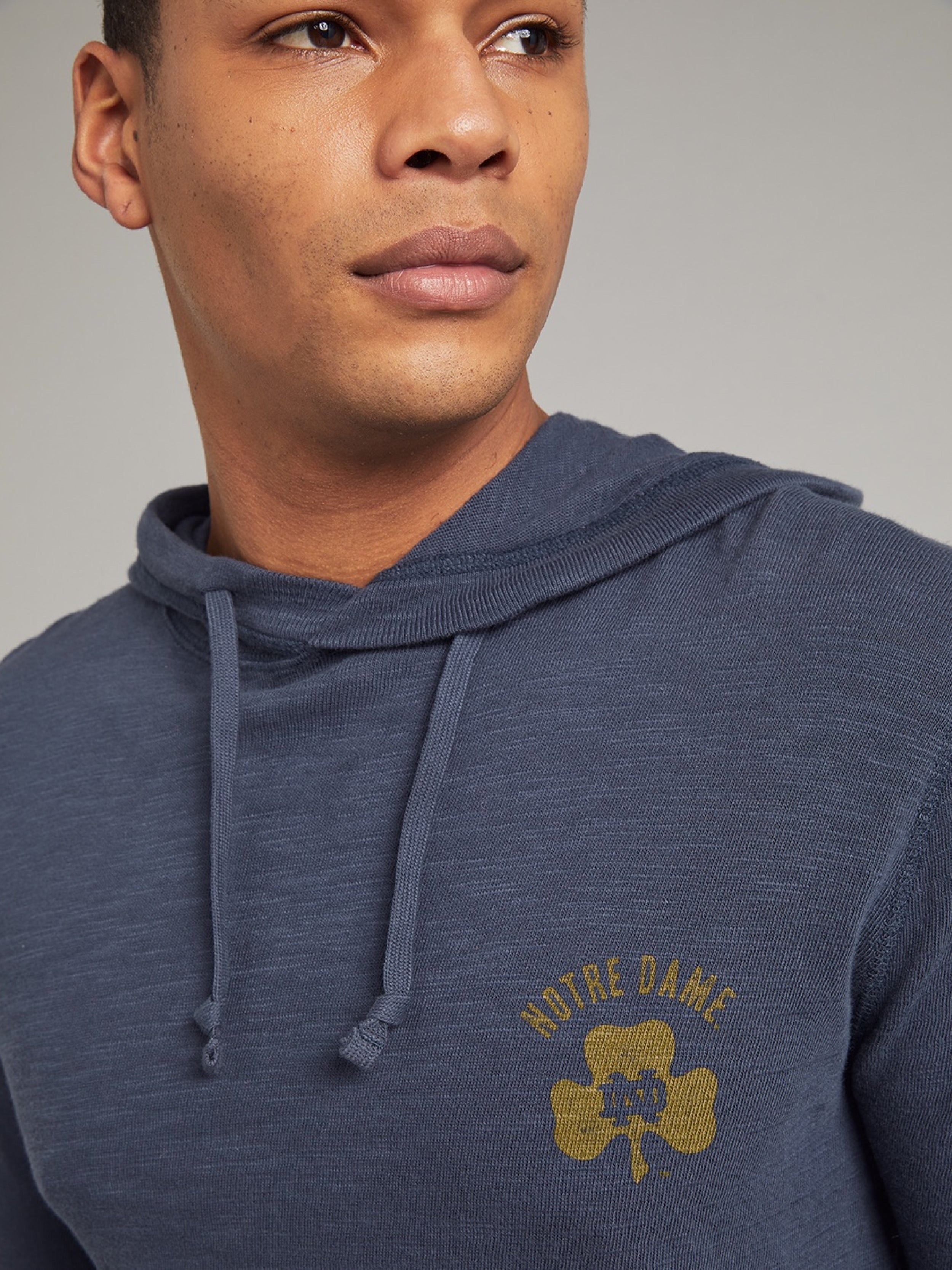 Notre Dame Sunwashed Organic Hoodie - Blue Nights | Faherty Brand