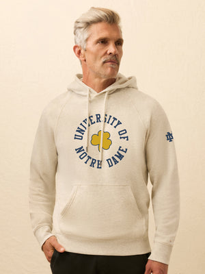 Notre Dame High Standard Fleece Hoodie - Antique Ivory Heather