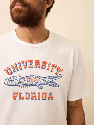 University of Florida Sunwashed Tee - White