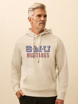 Southern Methodist University High Standard Fleece Hoodie - Antique Ivory Heather