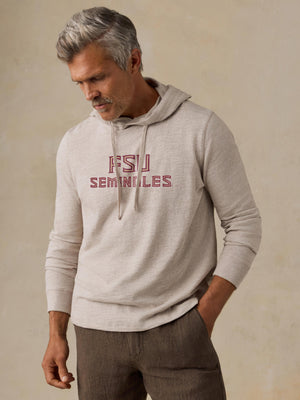 Florida State University Sunwashed Organic Hoodie - Oat Plains Heather