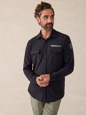 Michigan State Legend Sweater Shirt - Heathered Black Twill