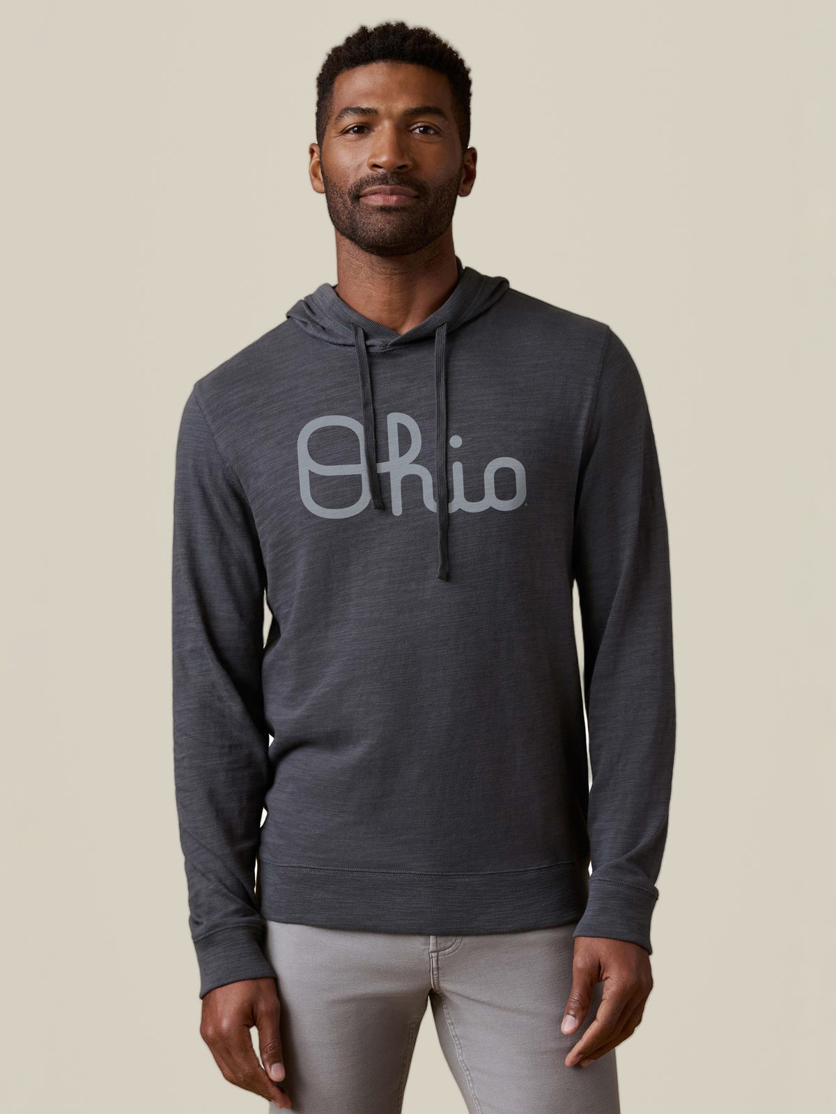 Ohio State Sunwashed Organic Hoodie - Graphite, image 1 of 1