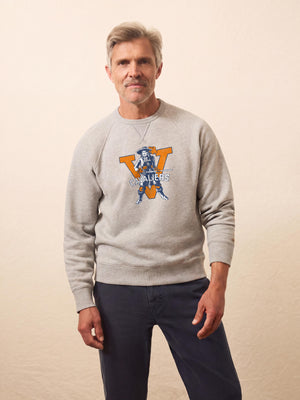 University of Virginia High Standard Fleece Crew - Silver Ash Heather