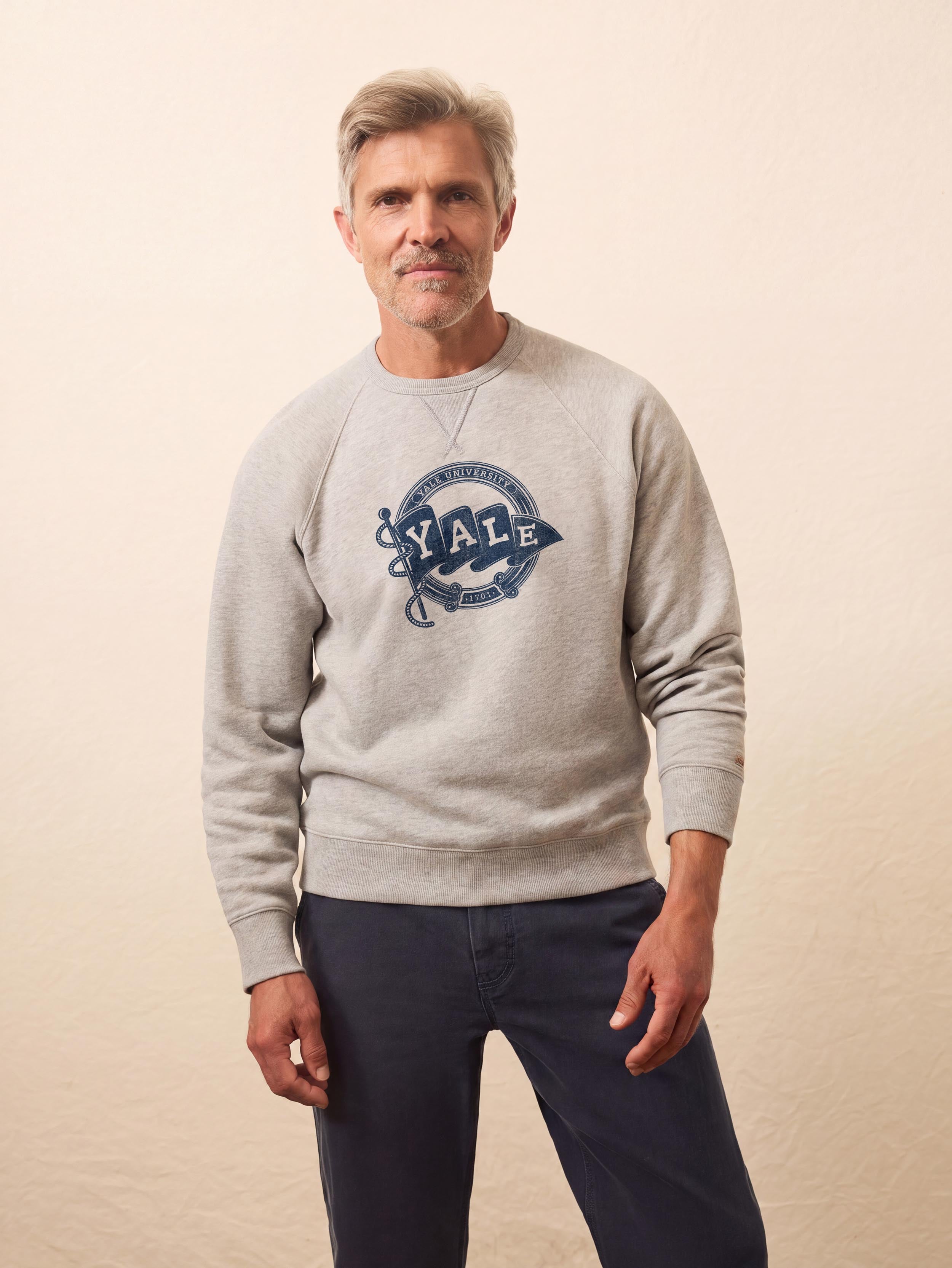 Yale High Standard Fleece Crew - Silver Ash Heather