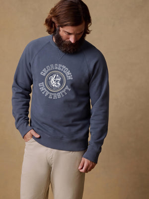Georgetown High Standard Fleece Crew - Blue Nights