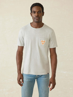 University of Tennessee Sunwashed Regenerative Pocket Tee - Granite Heather