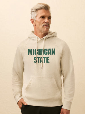 Michigan State High Standard Fleece Hoodie - Antique Ivory Heather