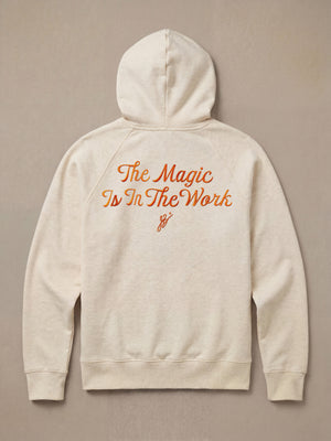 Jalen Brunson High Standard Fleece Hoodie - Antique Ivory Heather