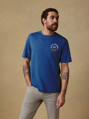 NY Knicks Sunwashed Regenerative Tee - Antilles Blue