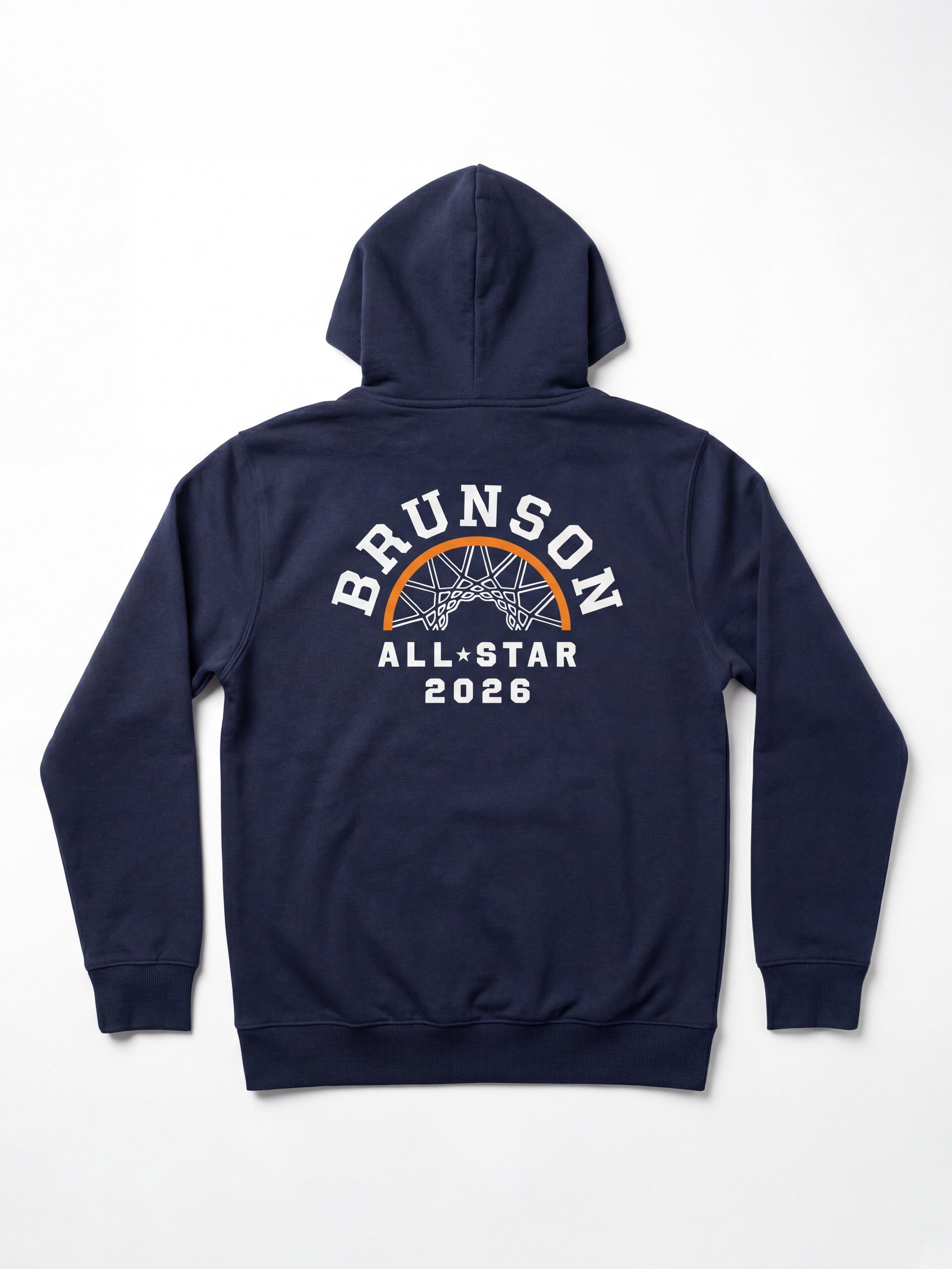 Jalen Brunson All-Star Weekend High Standard Fleece Zip Hoodie - Blue Nights | Faherty Brand