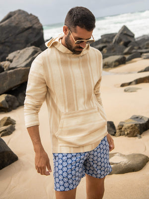 Whitewater Hoodie - Ivory Desert Stripe