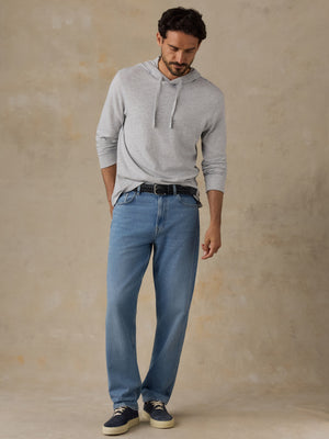 Sunwashed Organic Hoodie (Tall) - Light Grey Heather