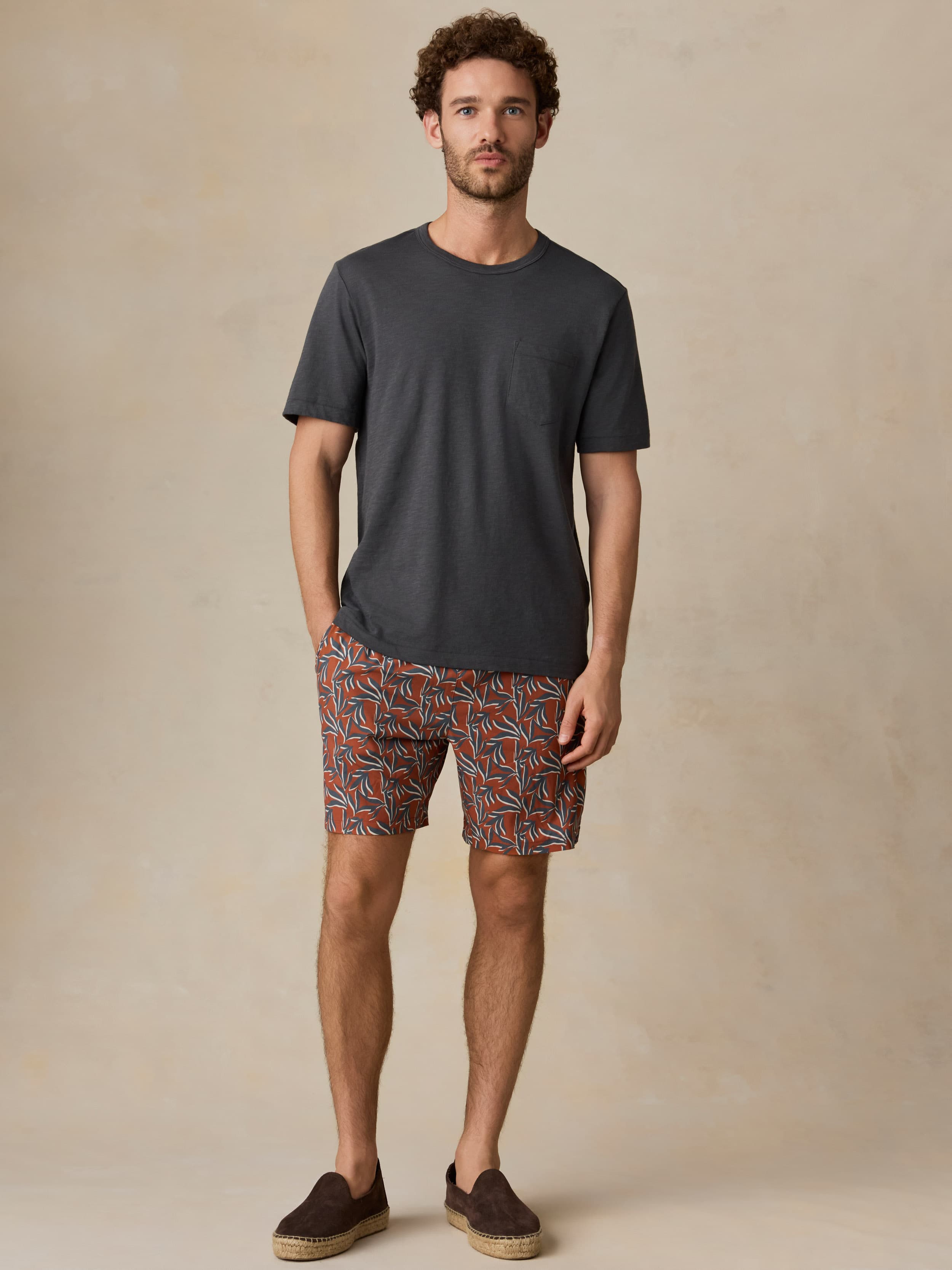 Shorelite Trunk (7") - Desert Night Leaf | Faherty Brand