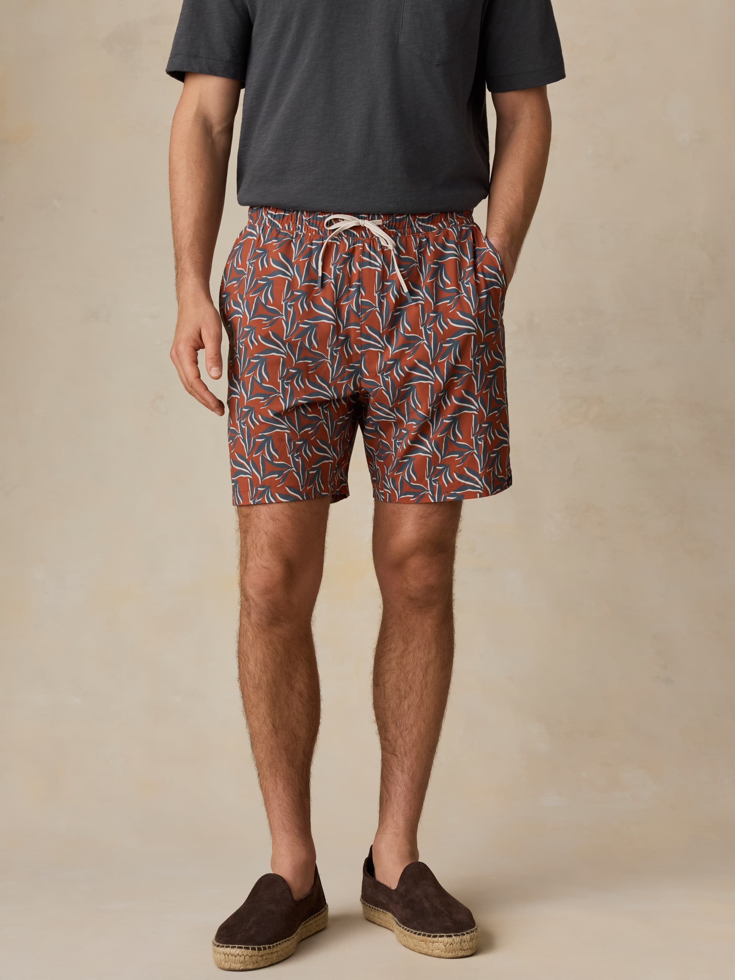 Shorelite Trunk (7") - Desert Night Leaf | Faherty Brand