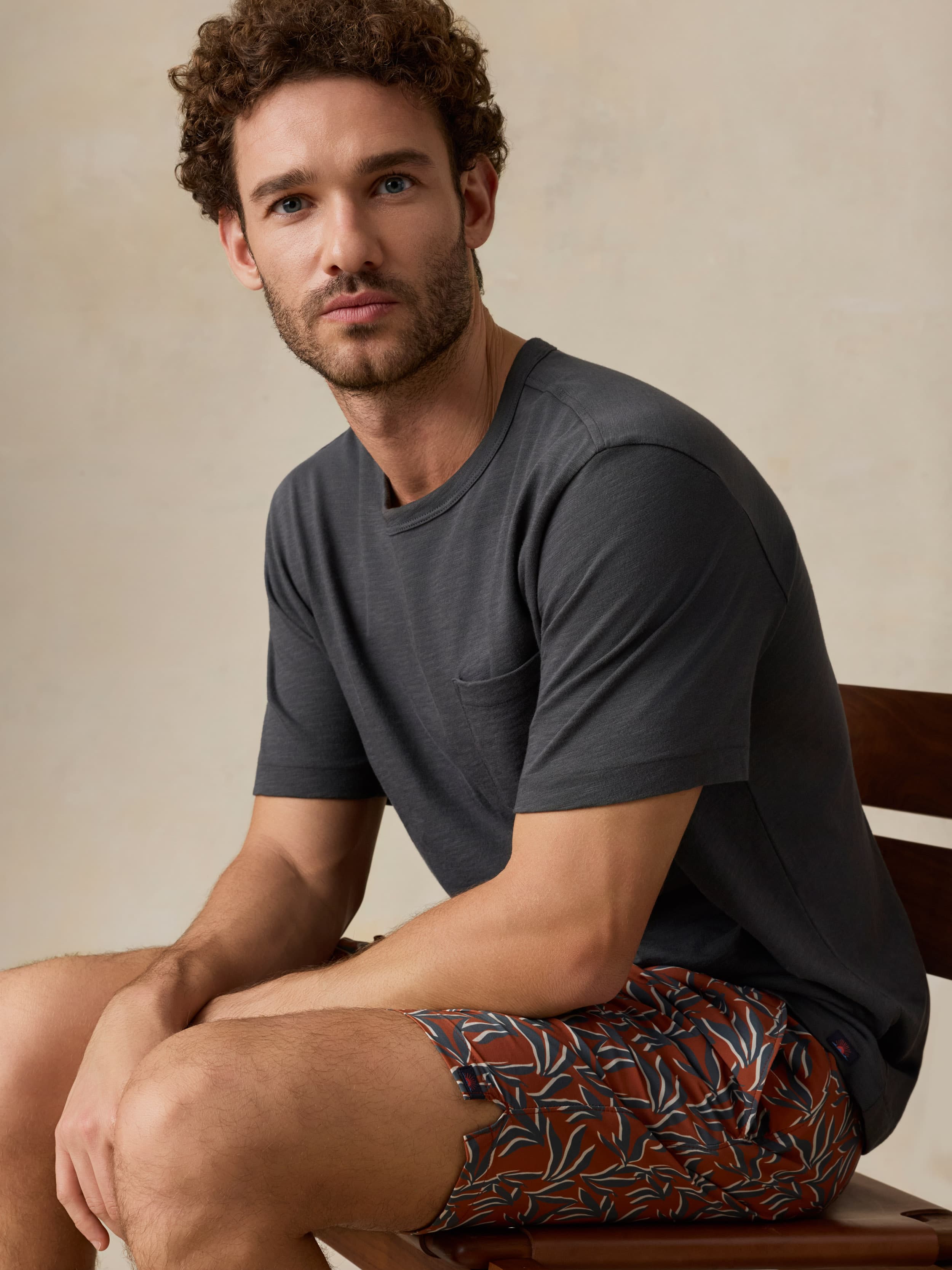 Shorelite Trunk (7") - Desert Night Leaf | Faherty Brand