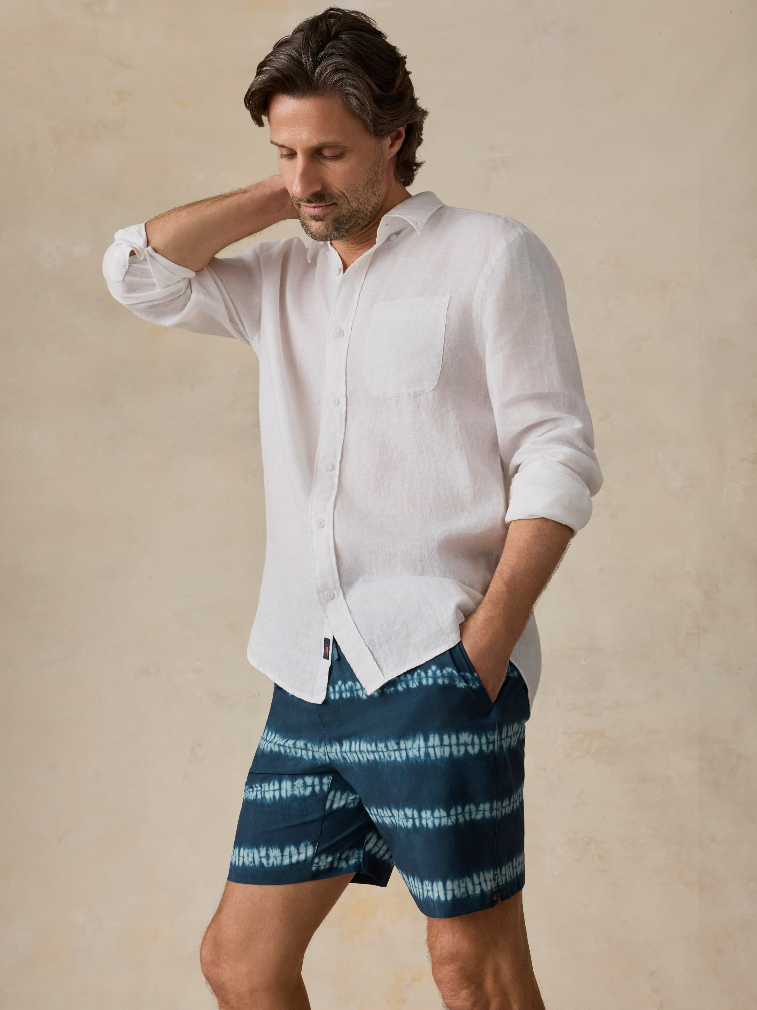 Shorelite Trunk (7") - Blue Ravine Tie Dye | Faherty Brand