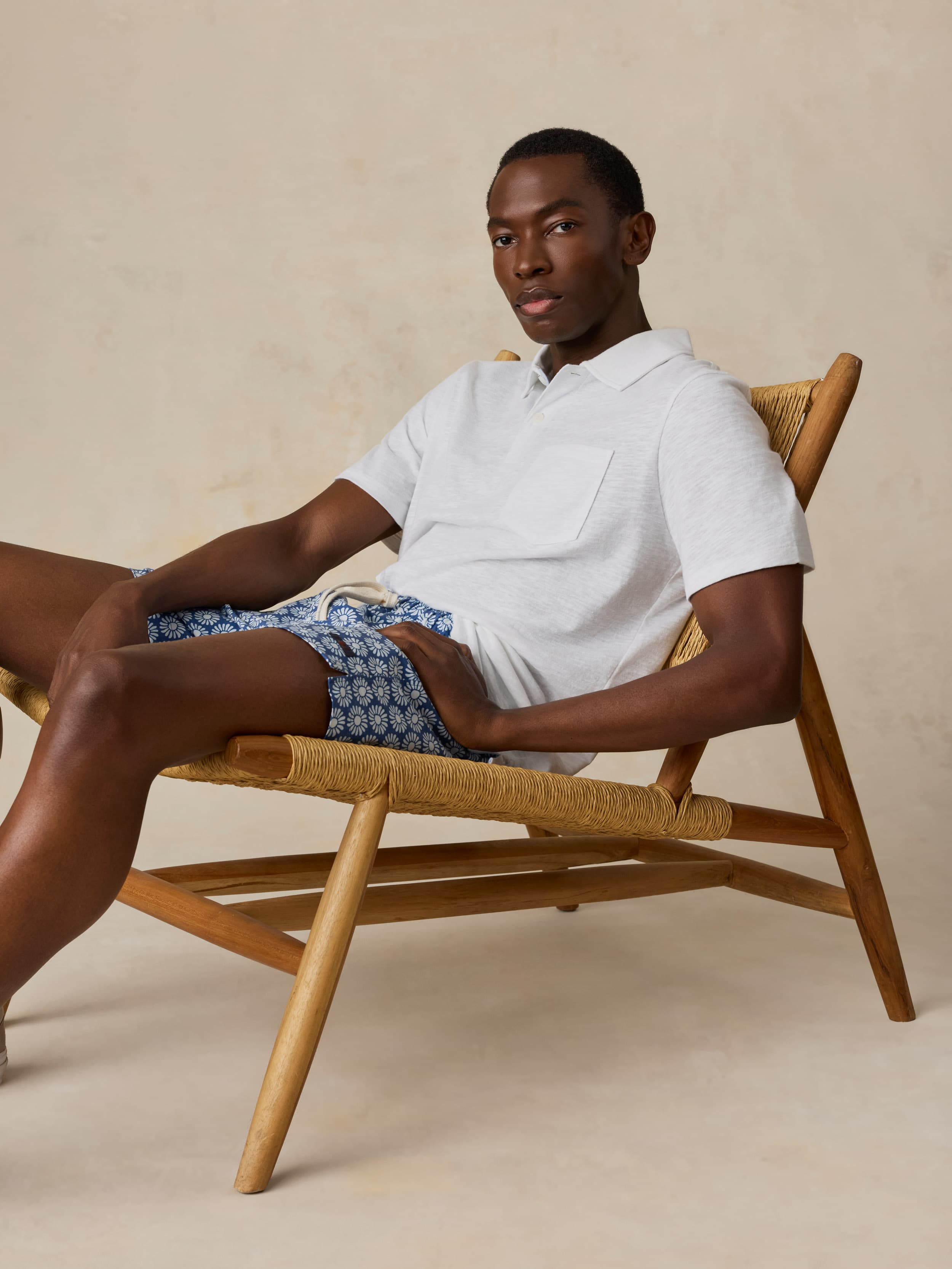 All Day™ Trunk (6") - Blue Cream Suns | Faherty Brand