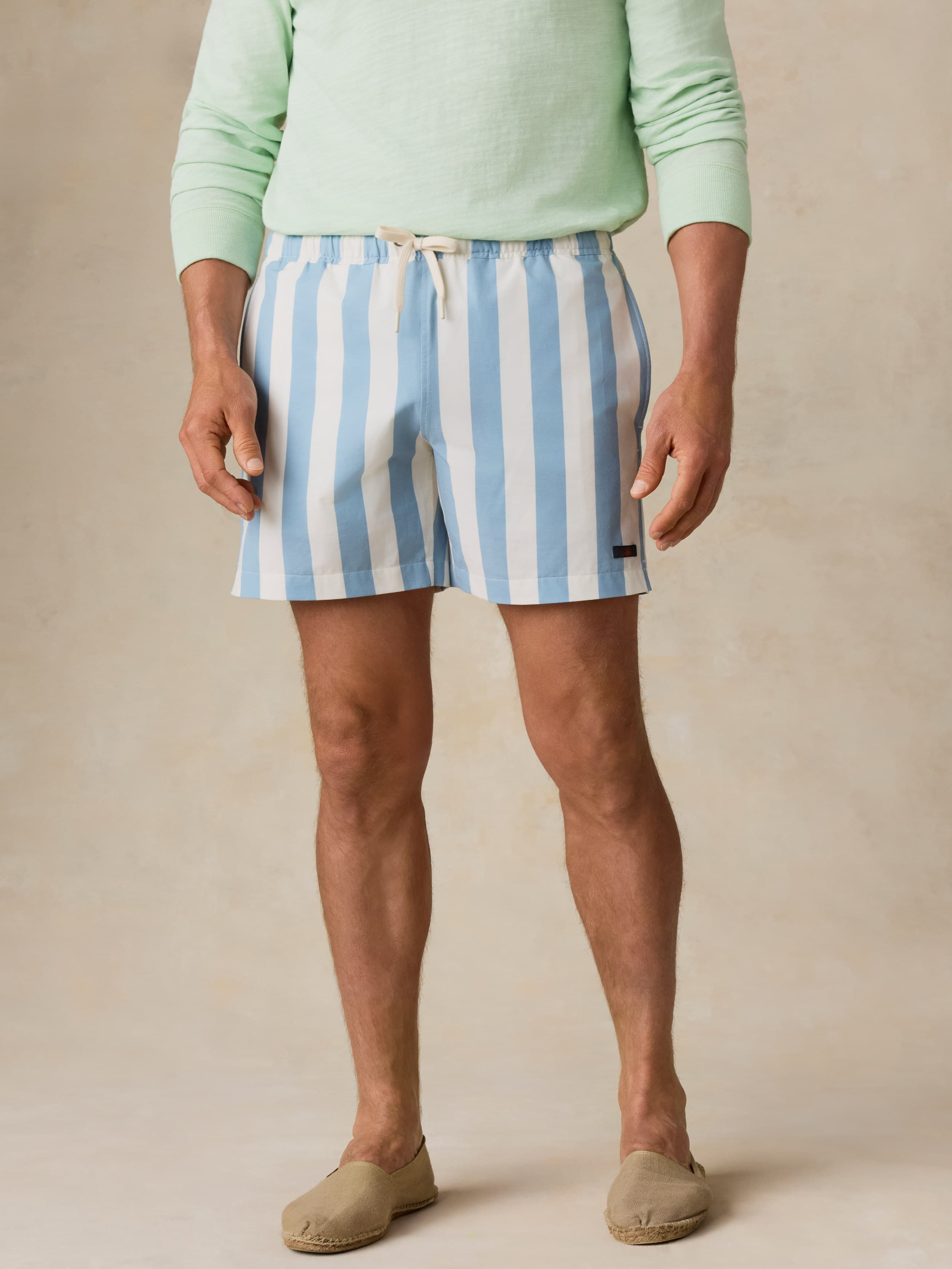 All Day™ Trunk (6") - Beach Breeze Stripe | Faherty Brand