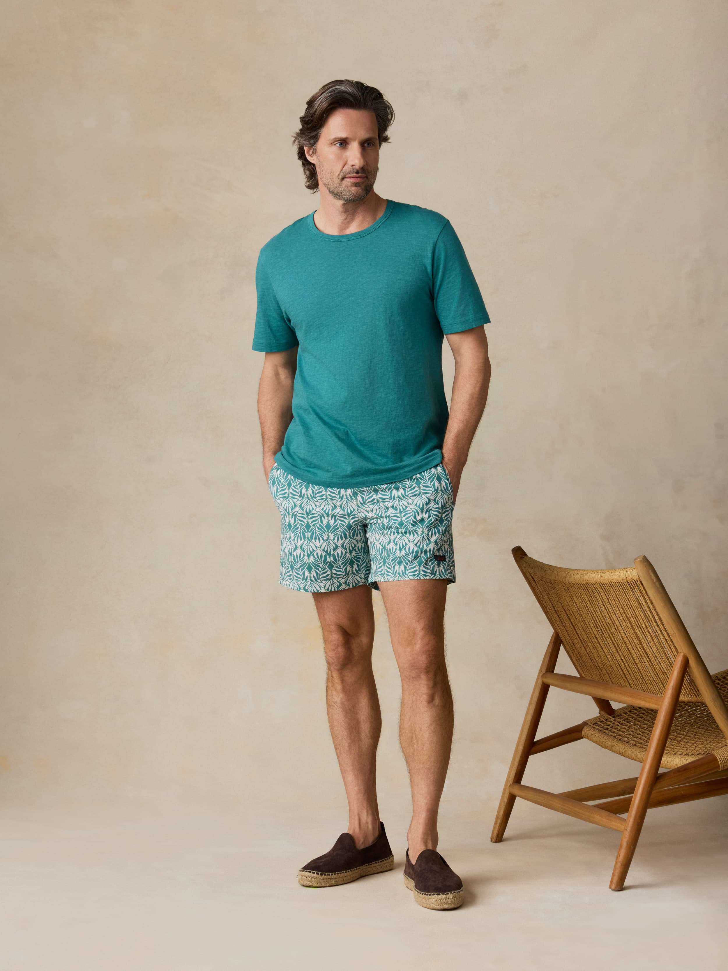 All Day™ Trunk (6") - Biscayne Leafy Vine | Faherty Brand