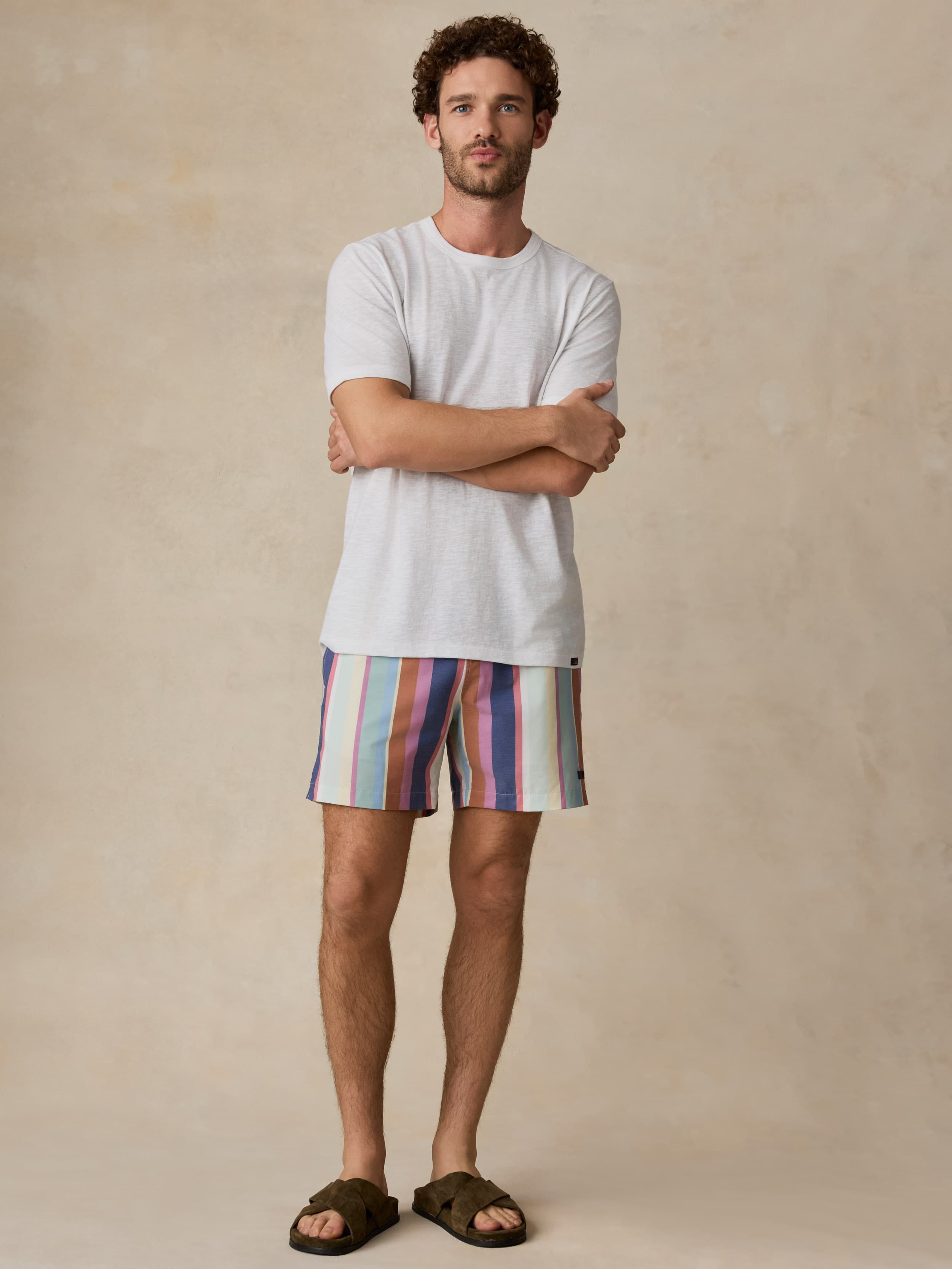 All Day™ Trunk (6") - Summer Skies Stripe | Faherty Brand