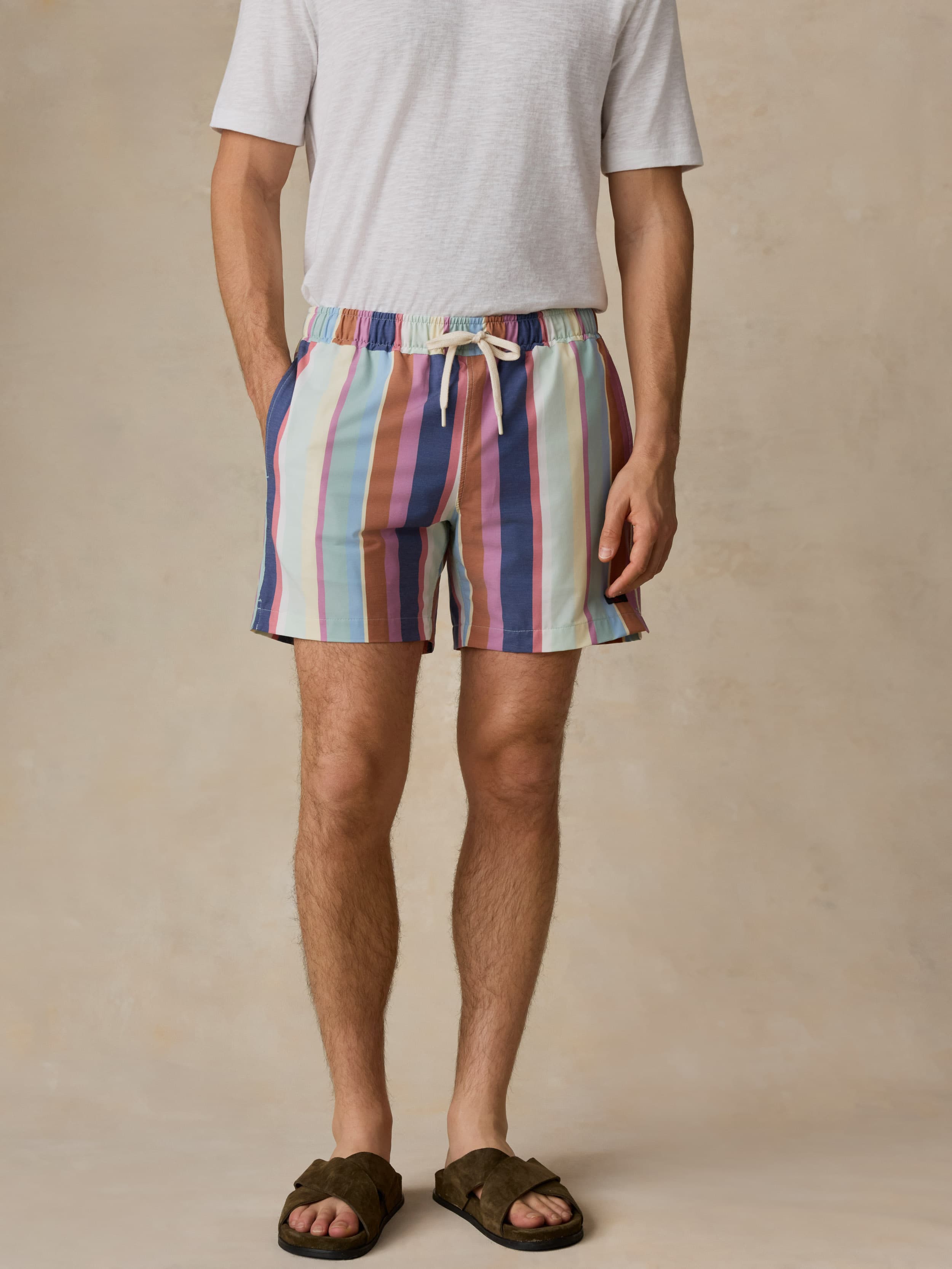 All Day™ Trunk (6") - Summer Skies Stripe | Faherty Brand