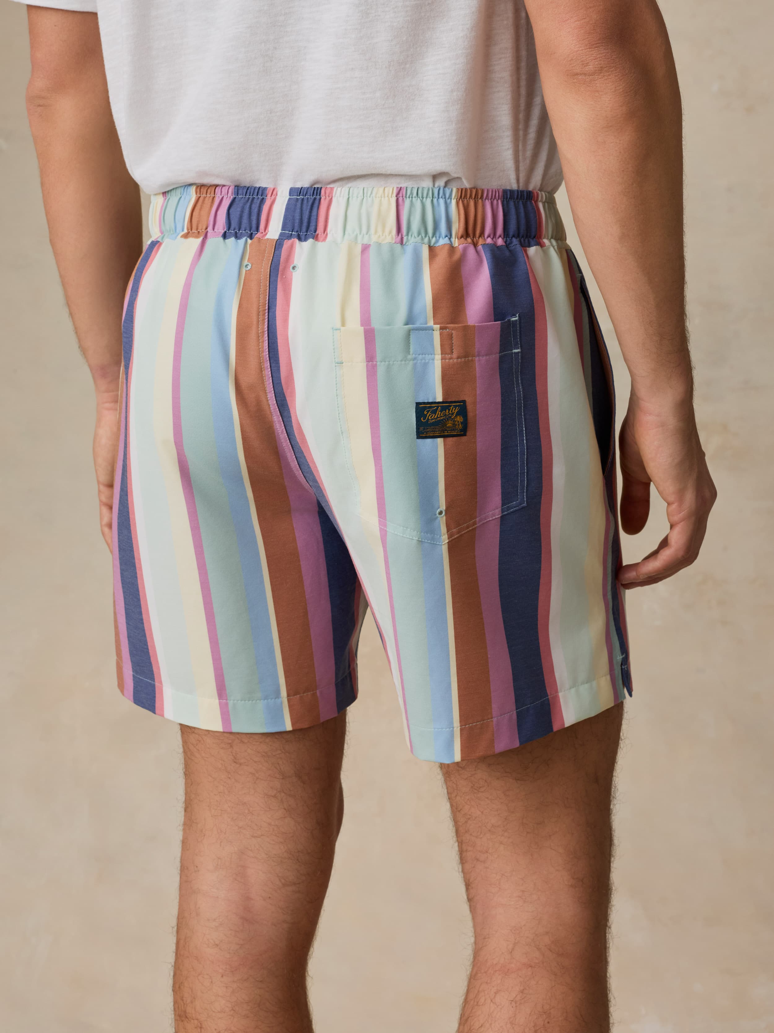 All Day™ Trunk (6") - Summer Skies Stripe | Faherty Brand