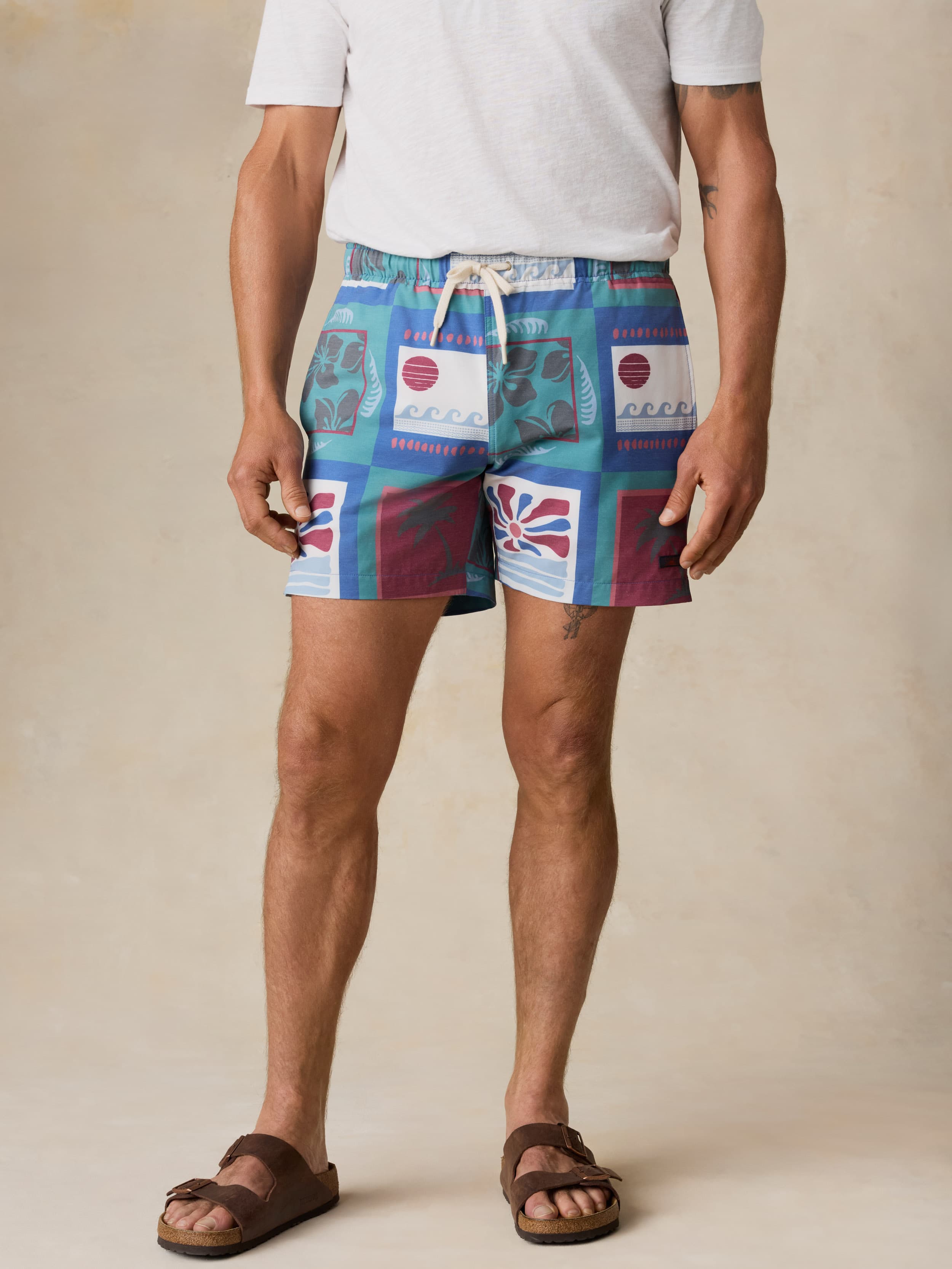 All Day™ Trunk (6") - Summer Waves Tile | Faherty Brand