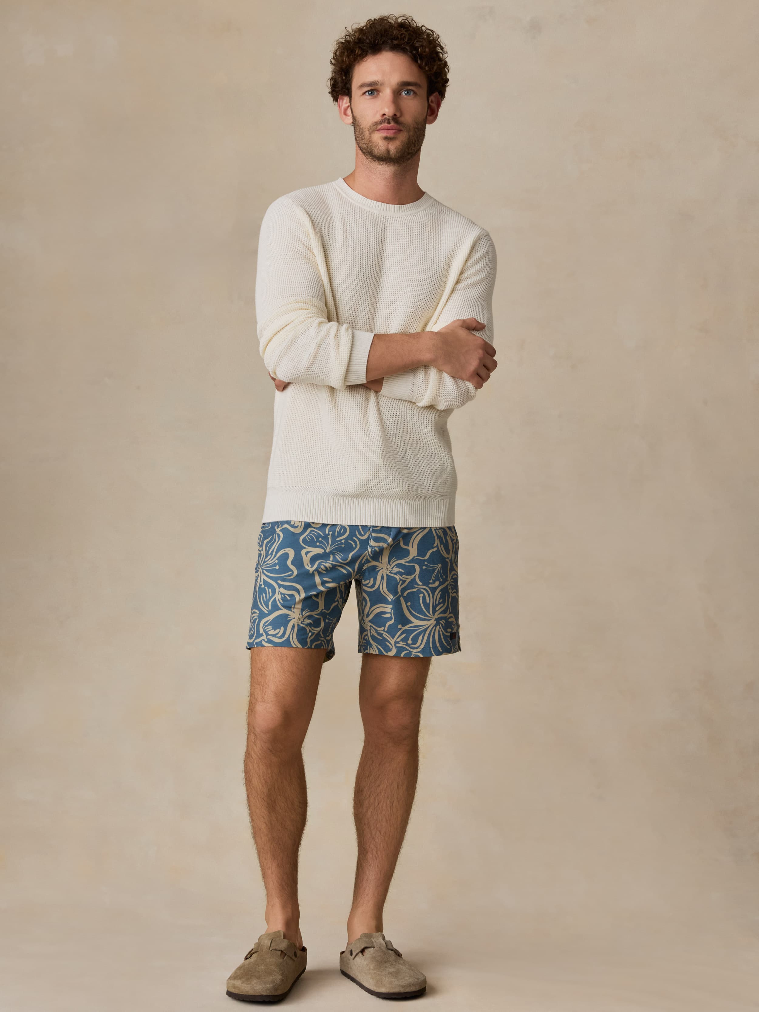 All Day™ Boardshort - Aqua Sand Blossom | Faherty Brand
