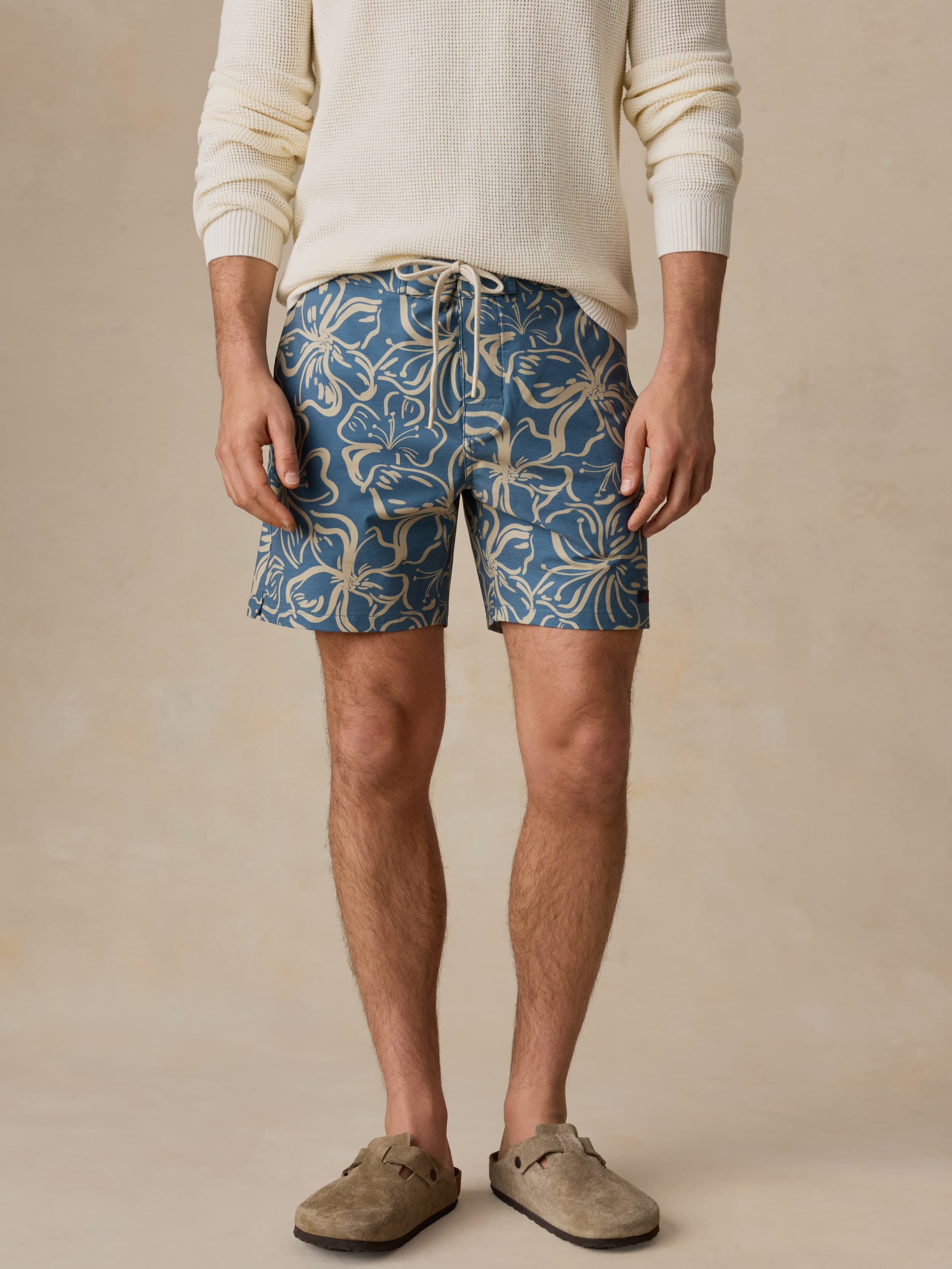 All Day™ Boardshort - Aqua Sand Blossom | Faherty Brand