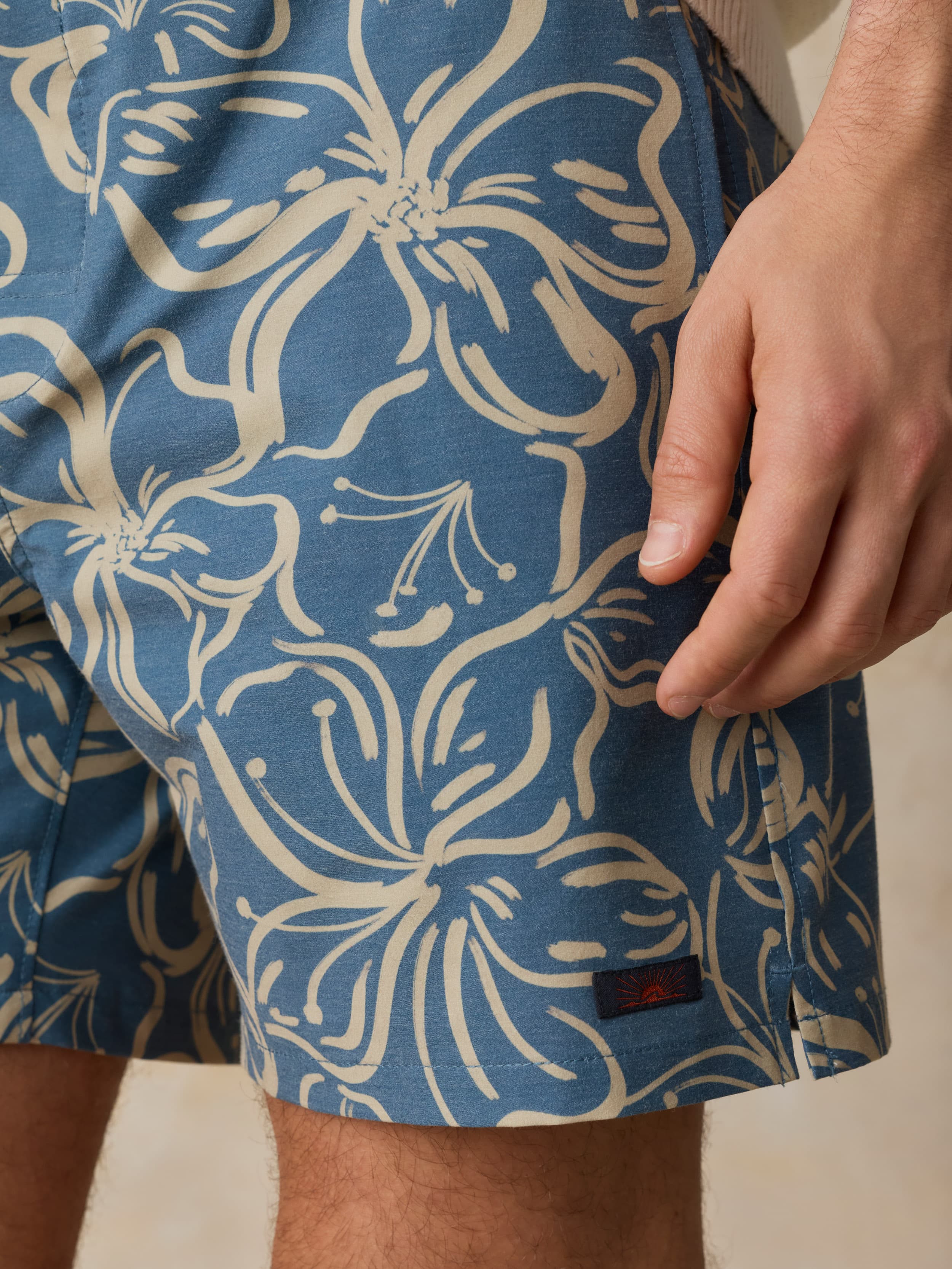 All Day™ Boardshort - Aqua Sand Blossom | Faherty Brand