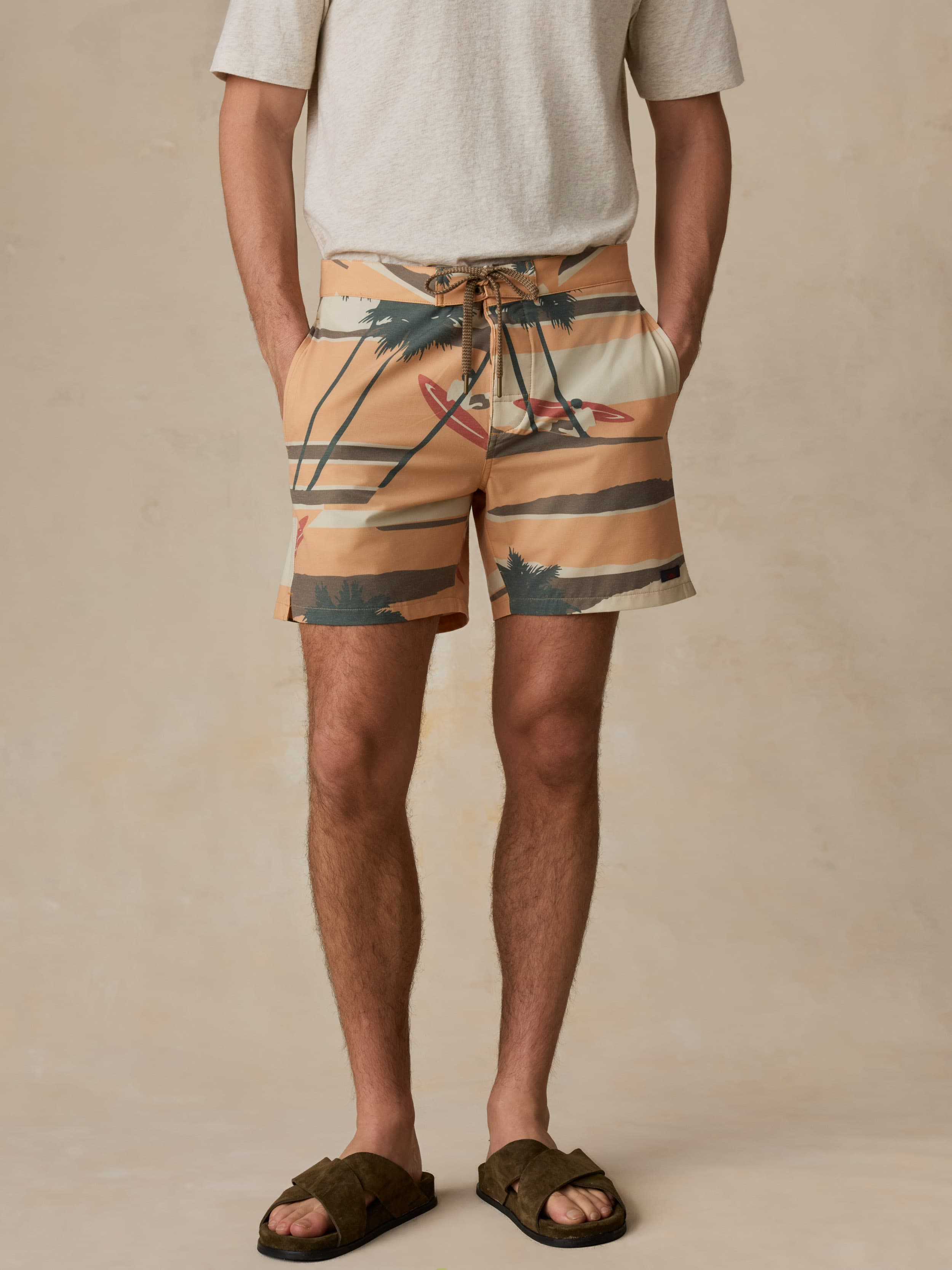All Day™ Boardshort - Surf Island Clay | Faherty Brand