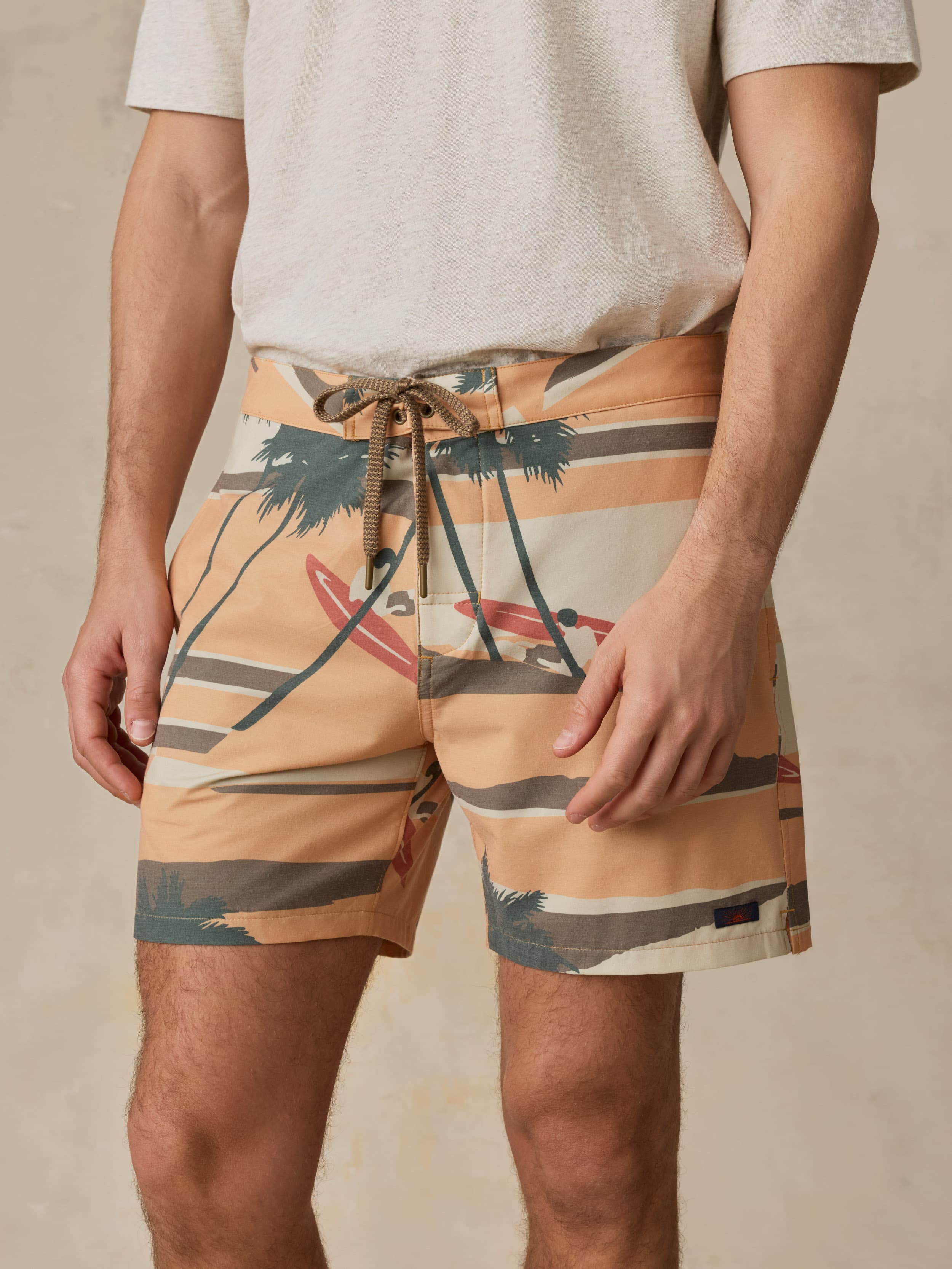 All Day™ Boardshort - Surf Island Clay | Faherty Brand