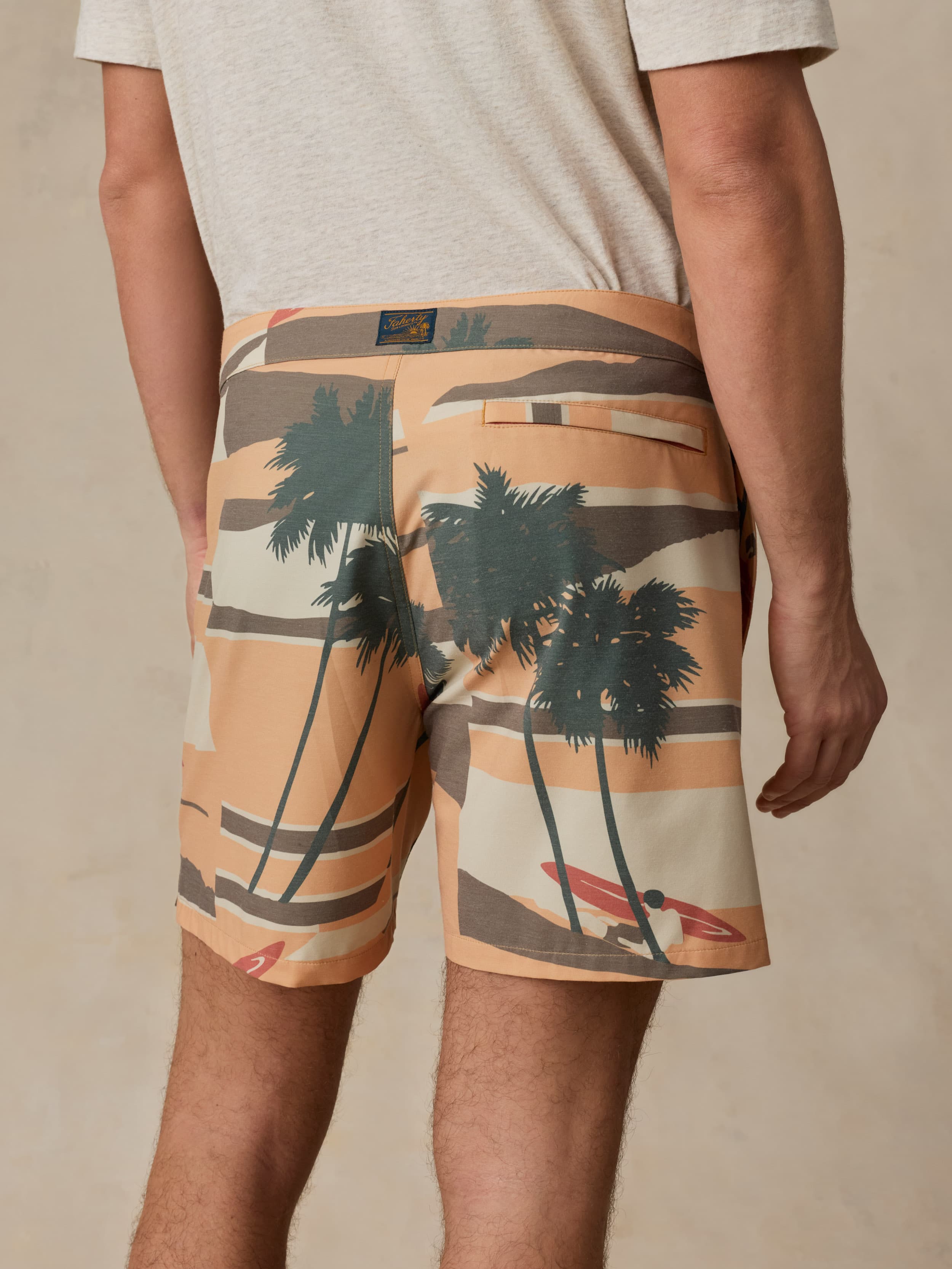 All Day™ Boardshort - Surf Island Clay | Faherty Brand