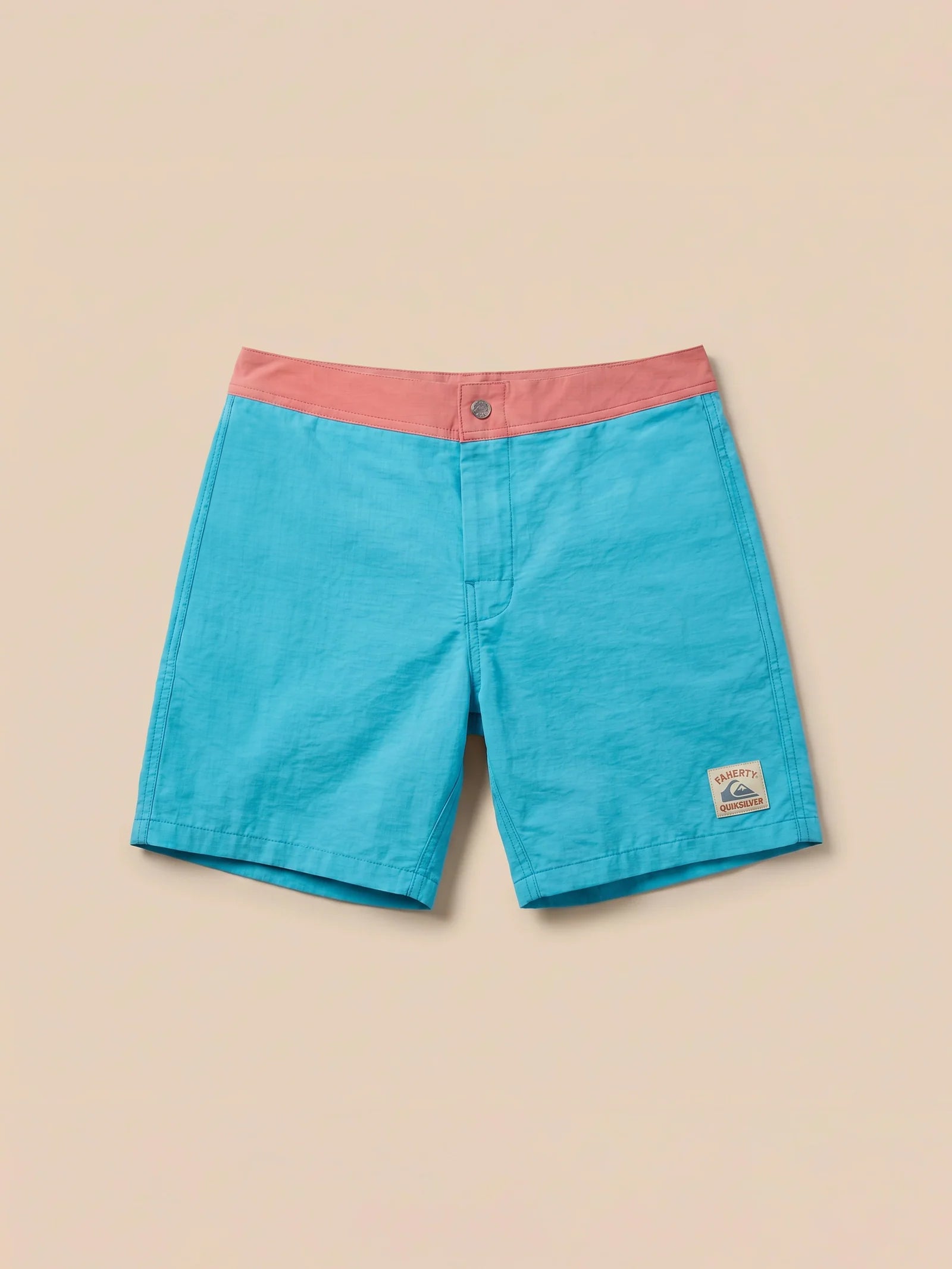 Faherty x Quiksilver Boardshort - Teal Sunrise Block