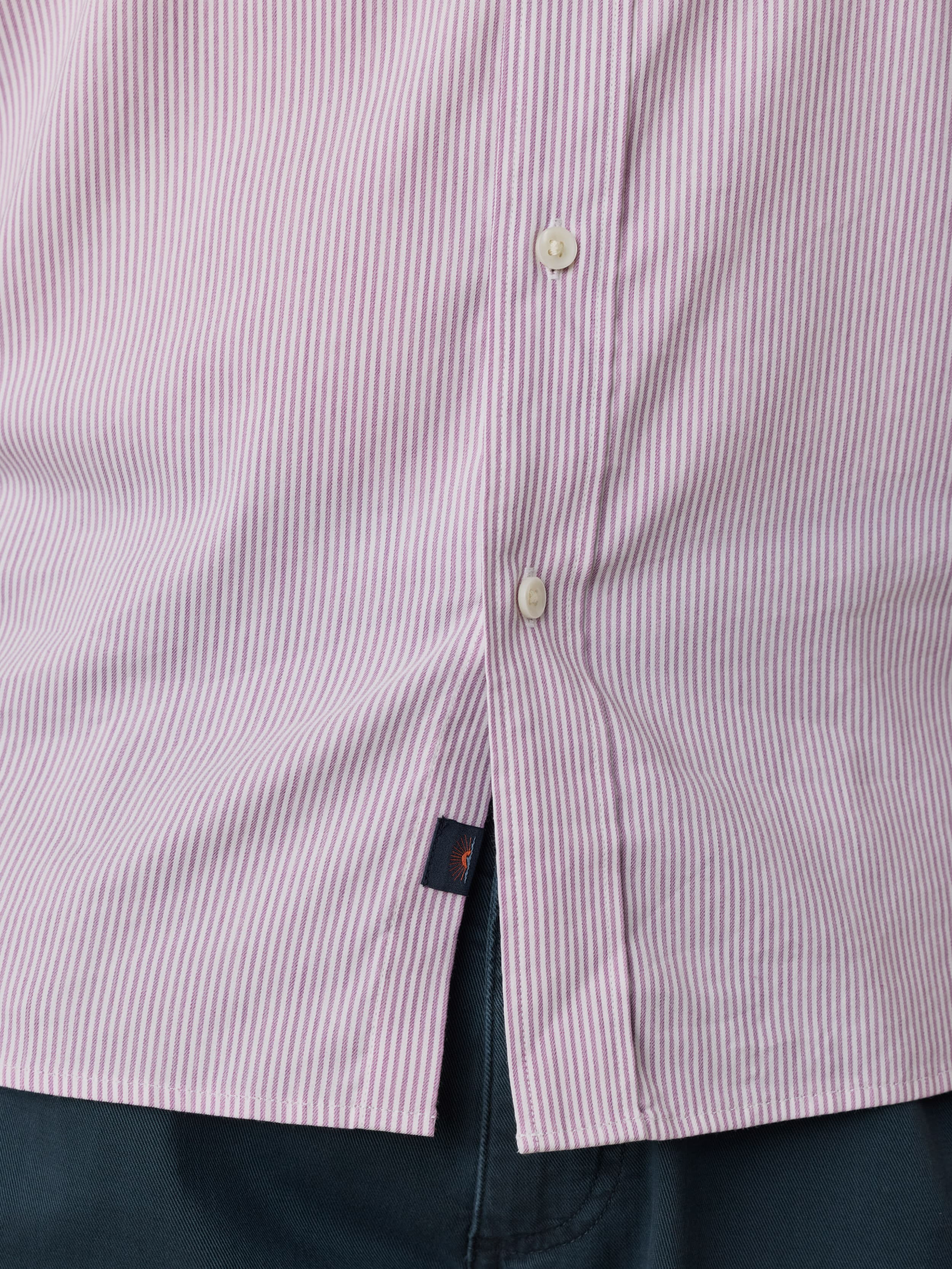 The Movement™ Shirt - Berry Cloud Stripe | Faherty Brand