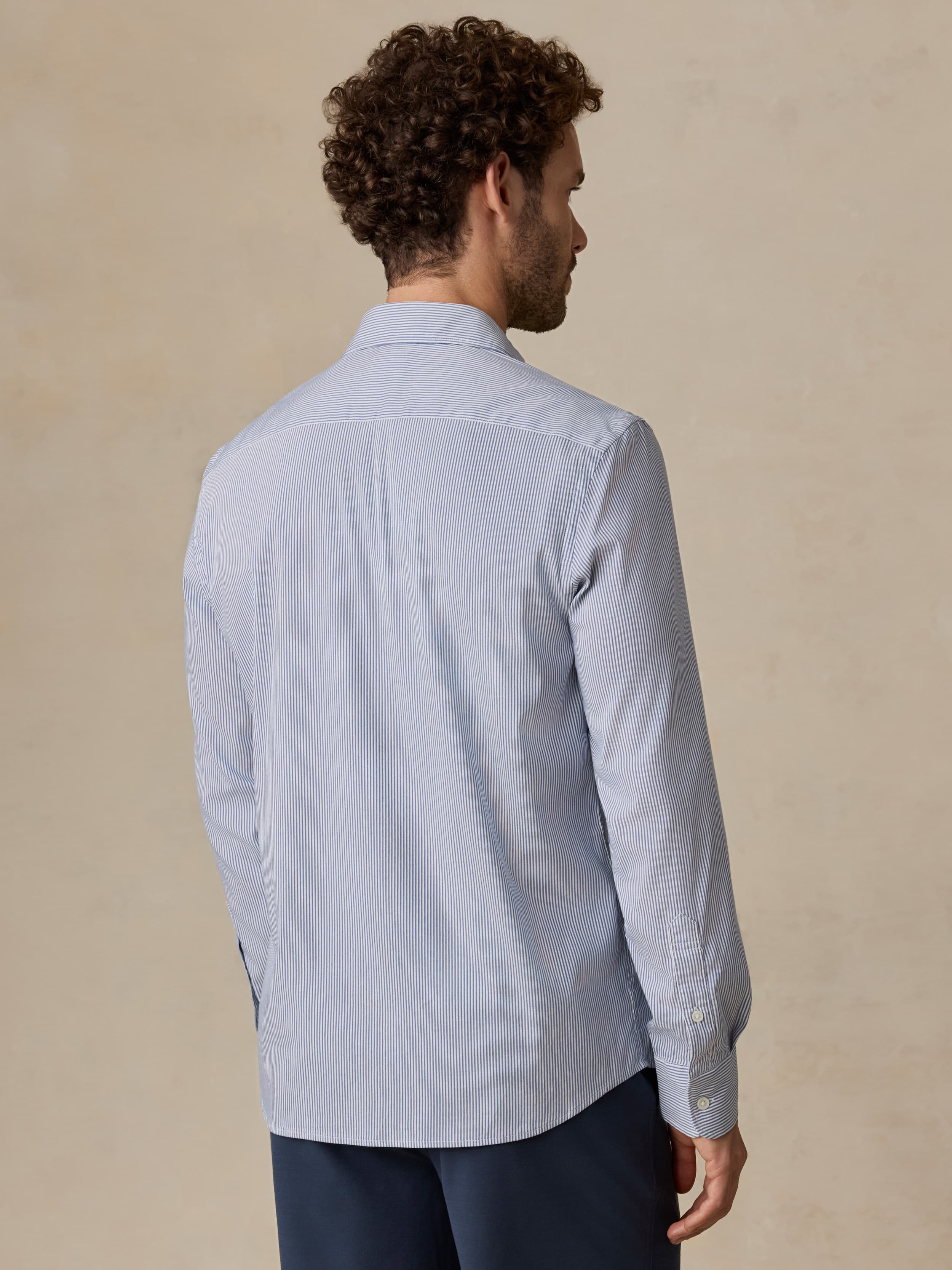 The Movement™ Shirt - Sapphire Cloud Stripe | Faherty Brand