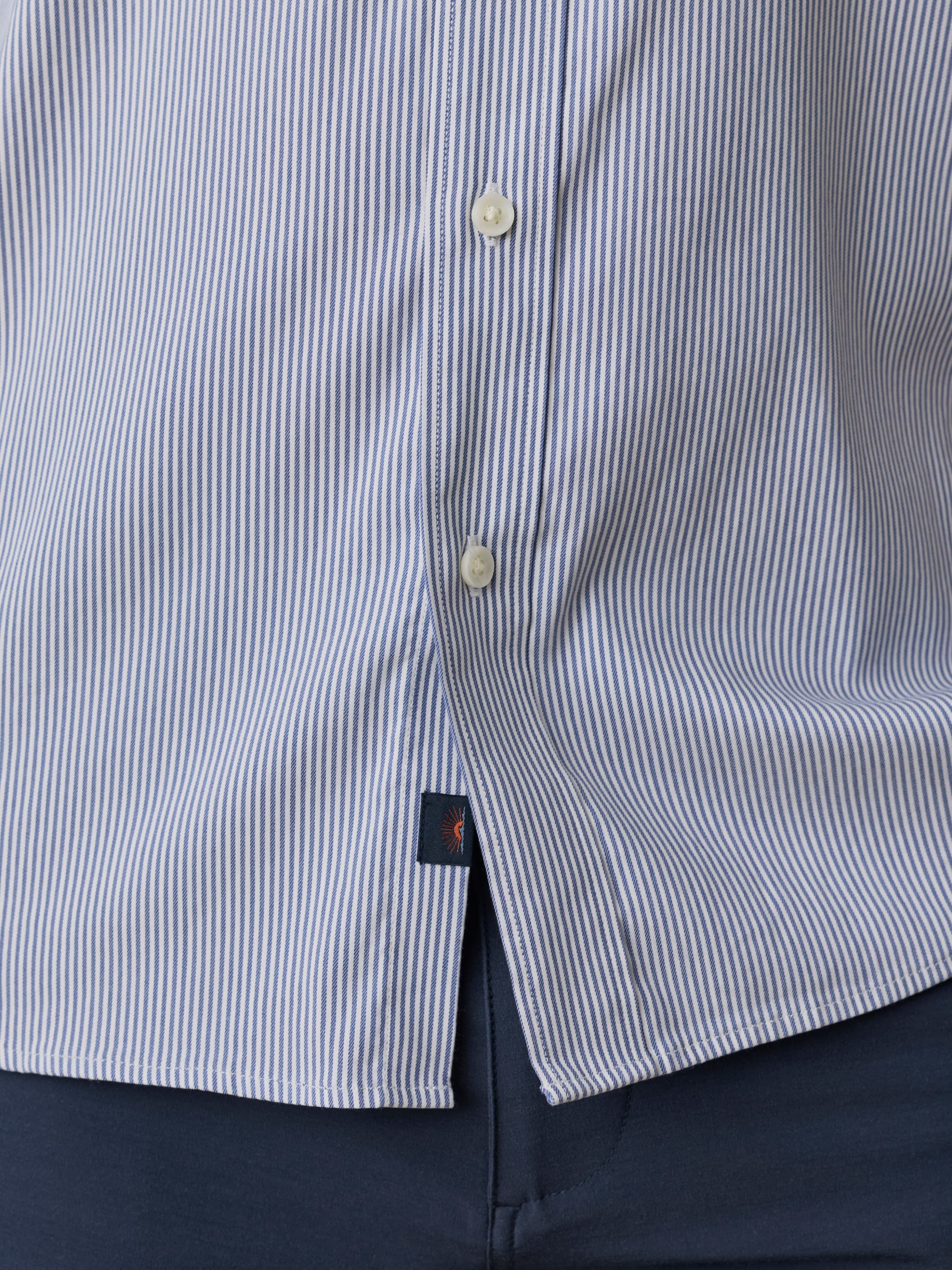 The Movement™ Shirt - Sapphire Cloud Stripe | Faherty Brand