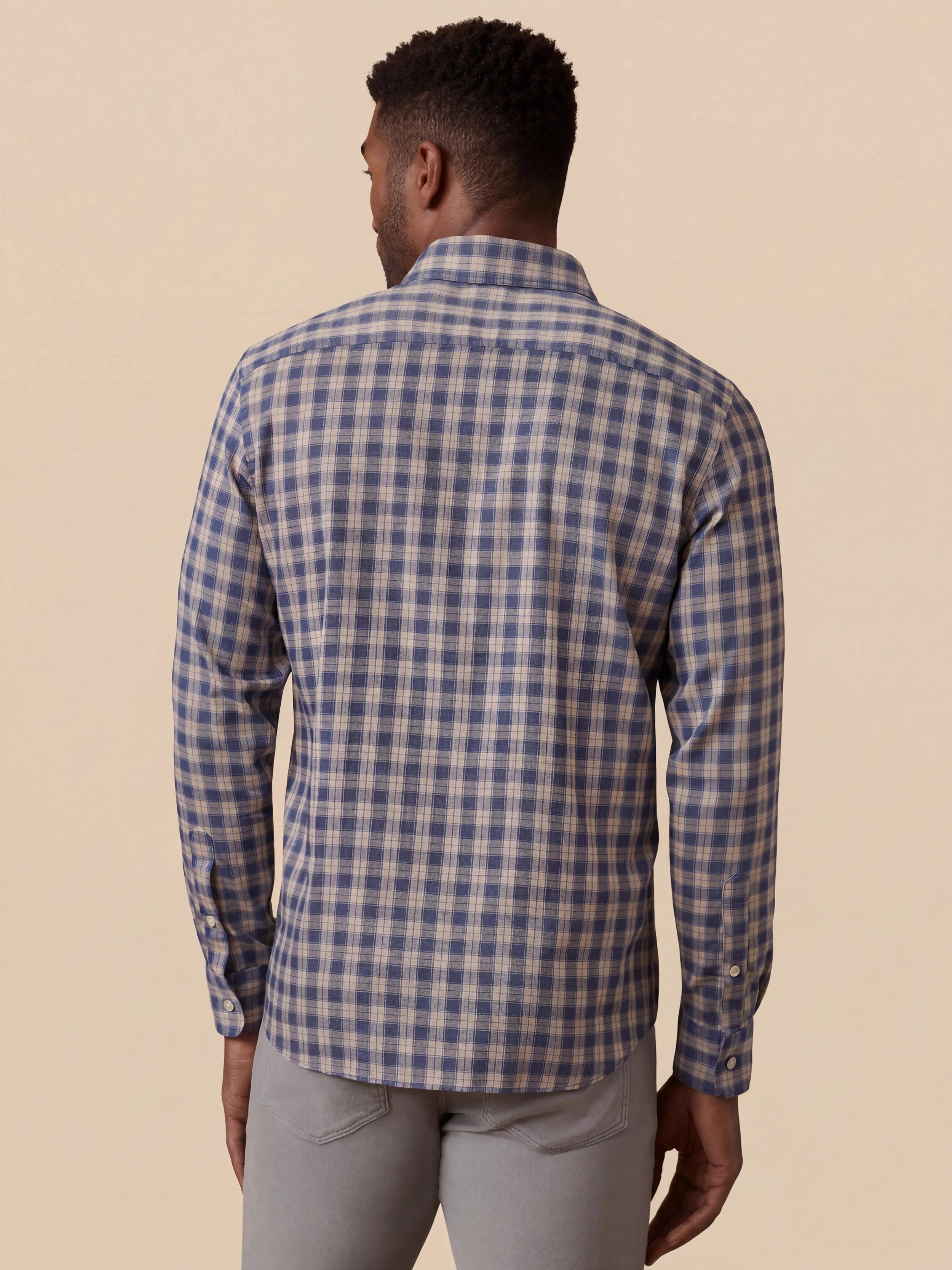 Movement™ Monterey Shirt - Navy Seas Plaid | Faherty Brand