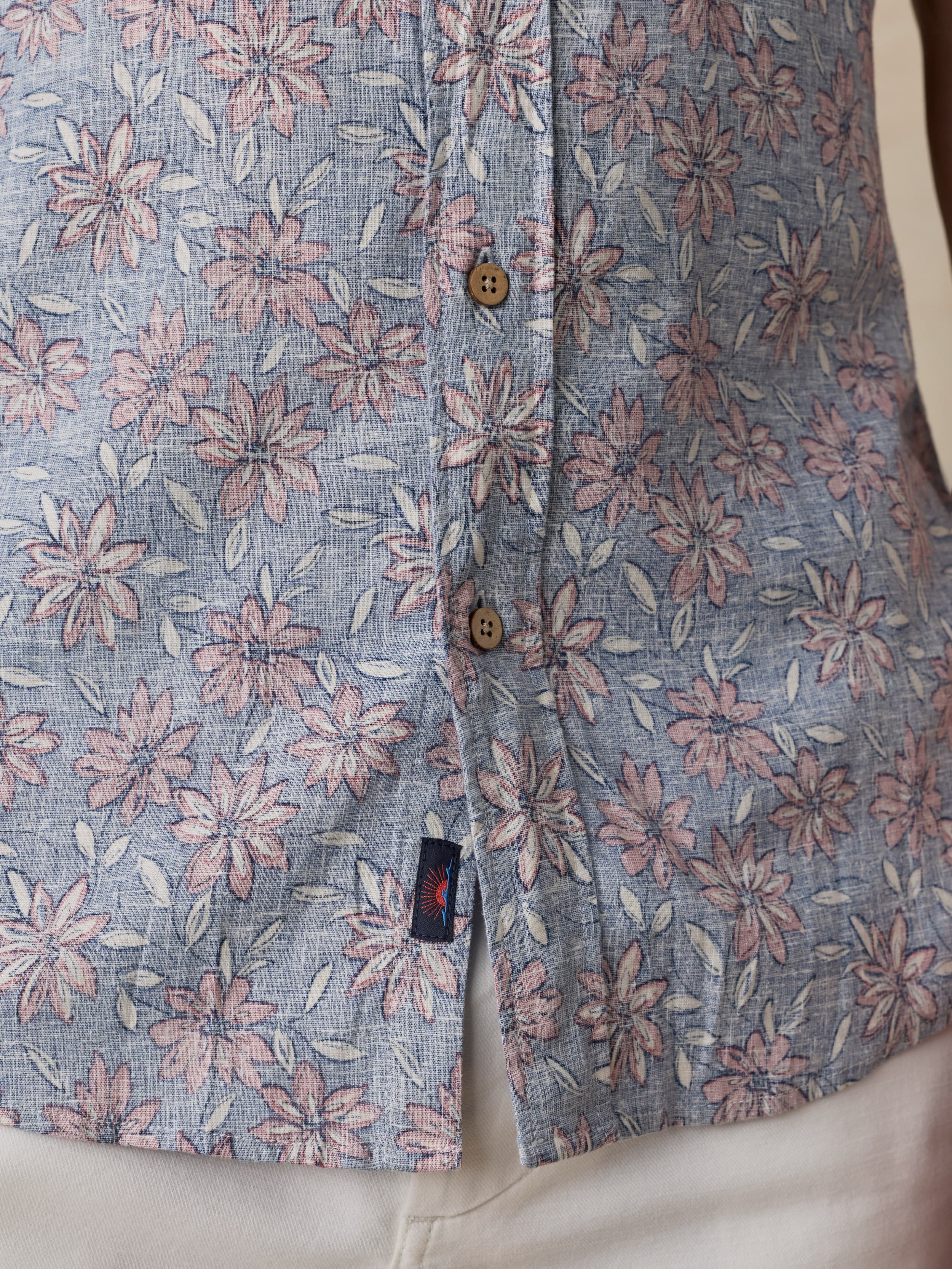Short-Sleeve Breeze Shirt - Antique Berry Floral | Faherty Brand