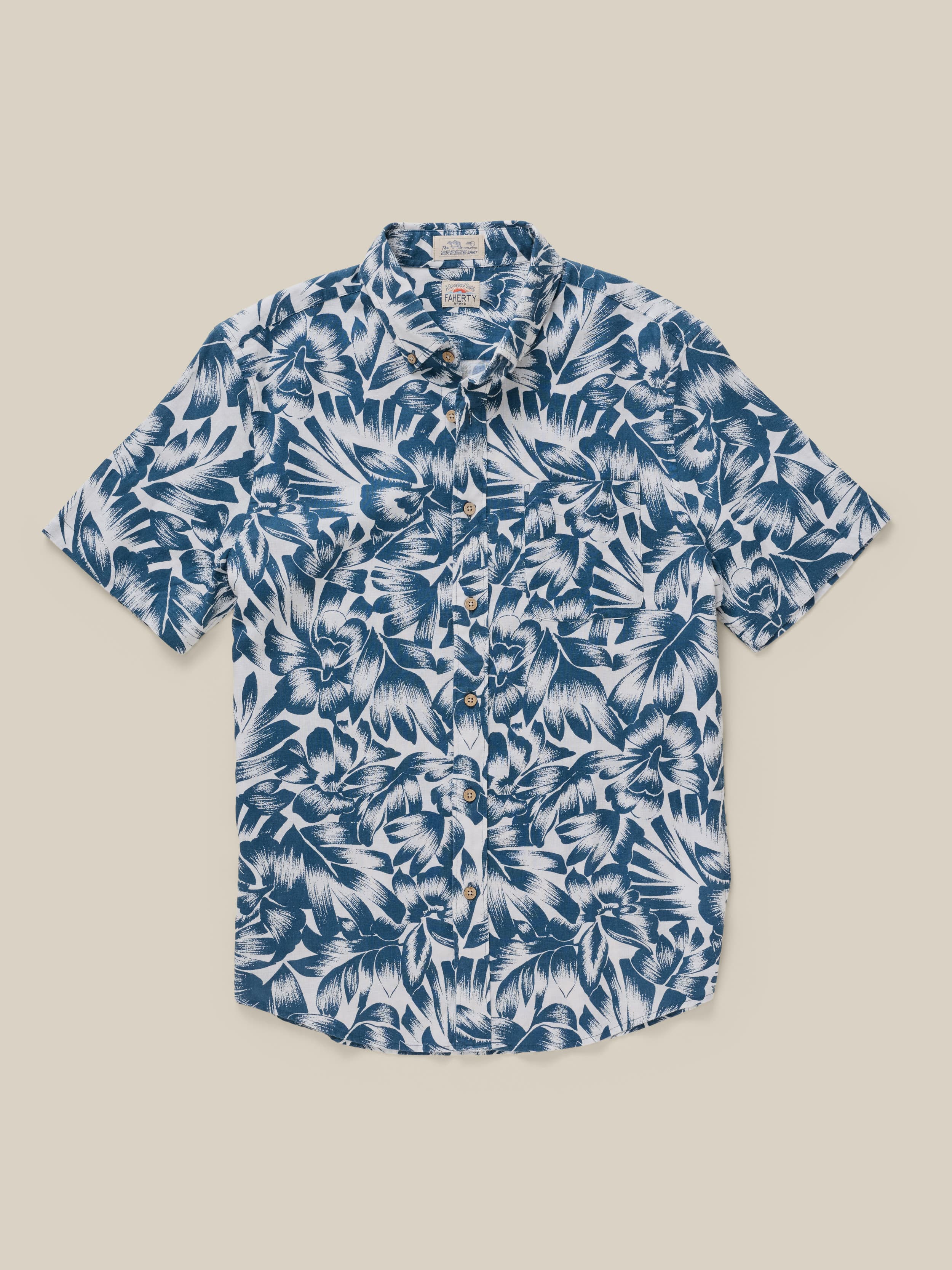 Short-Sleeve Breeze Shirt - Dark Sky Tropical | Faherty Brand