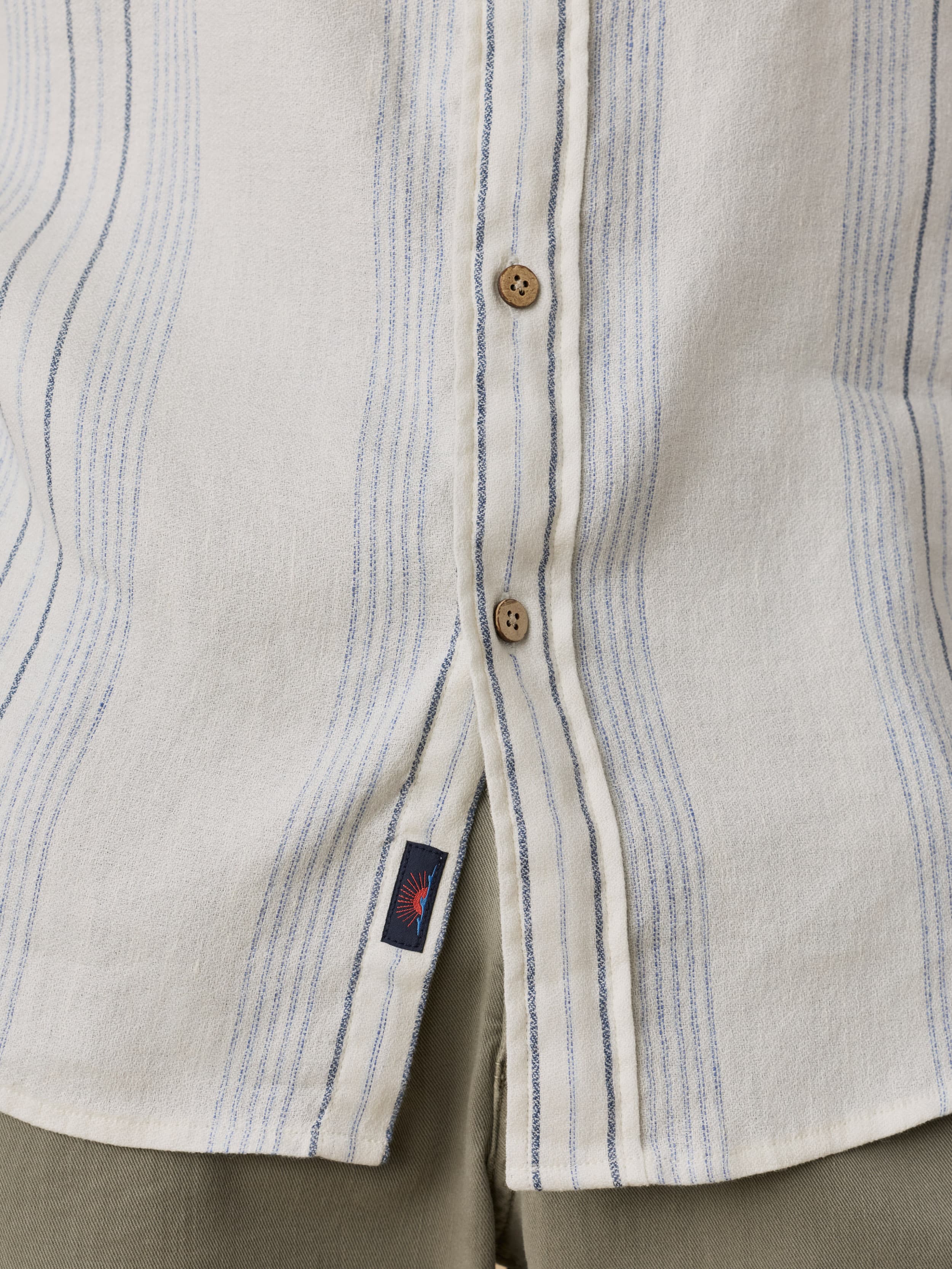 Short-Sleeve Breeze Shirt - River Shore Stripe | Faherty Brand
