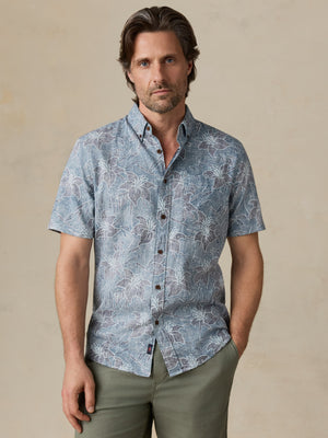 Short-Sleeve Breeze Shirt - Stormy Sea Lotus
