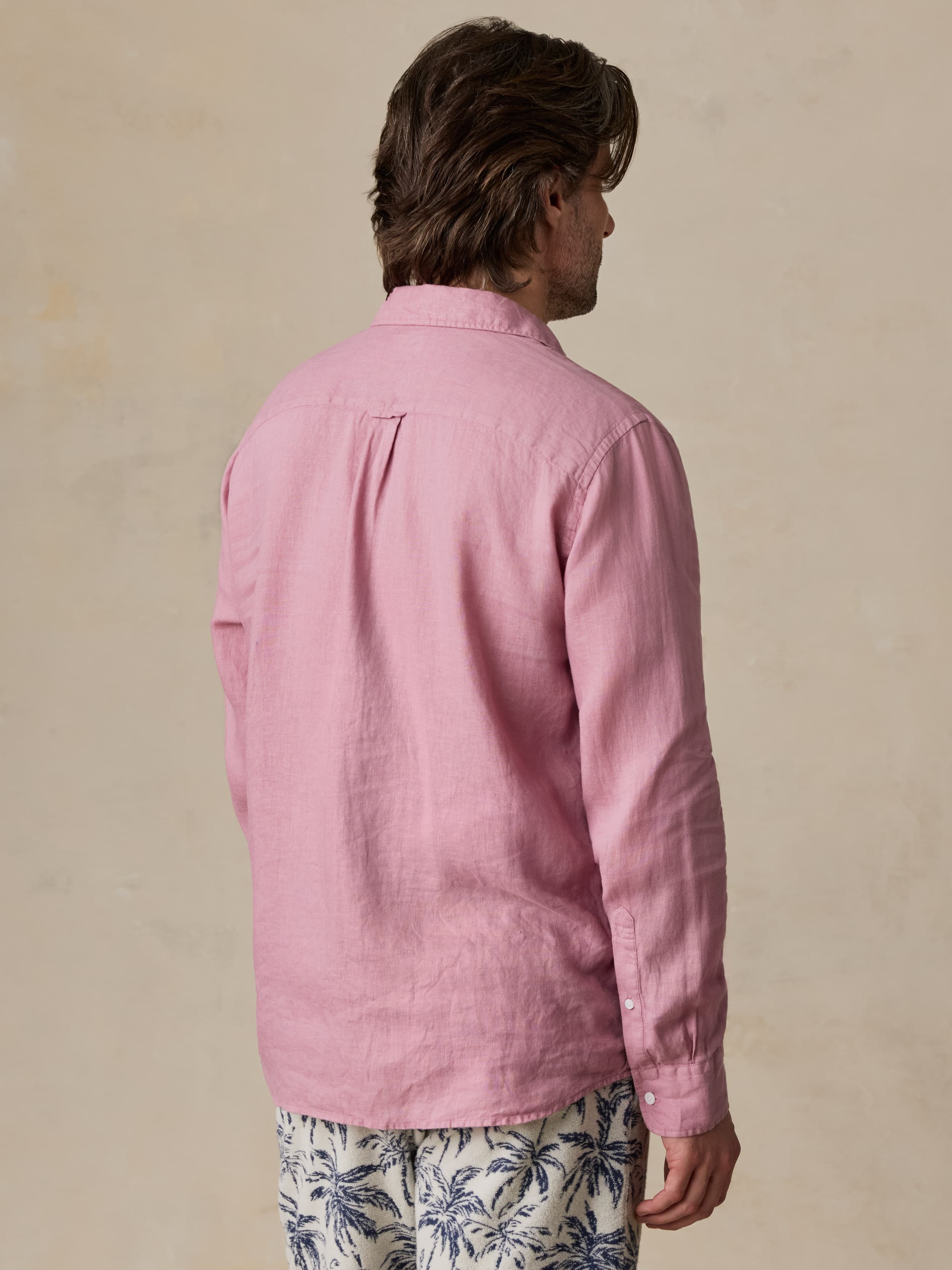Sunwashed Linen Shirt - Berry | Faherty Brand