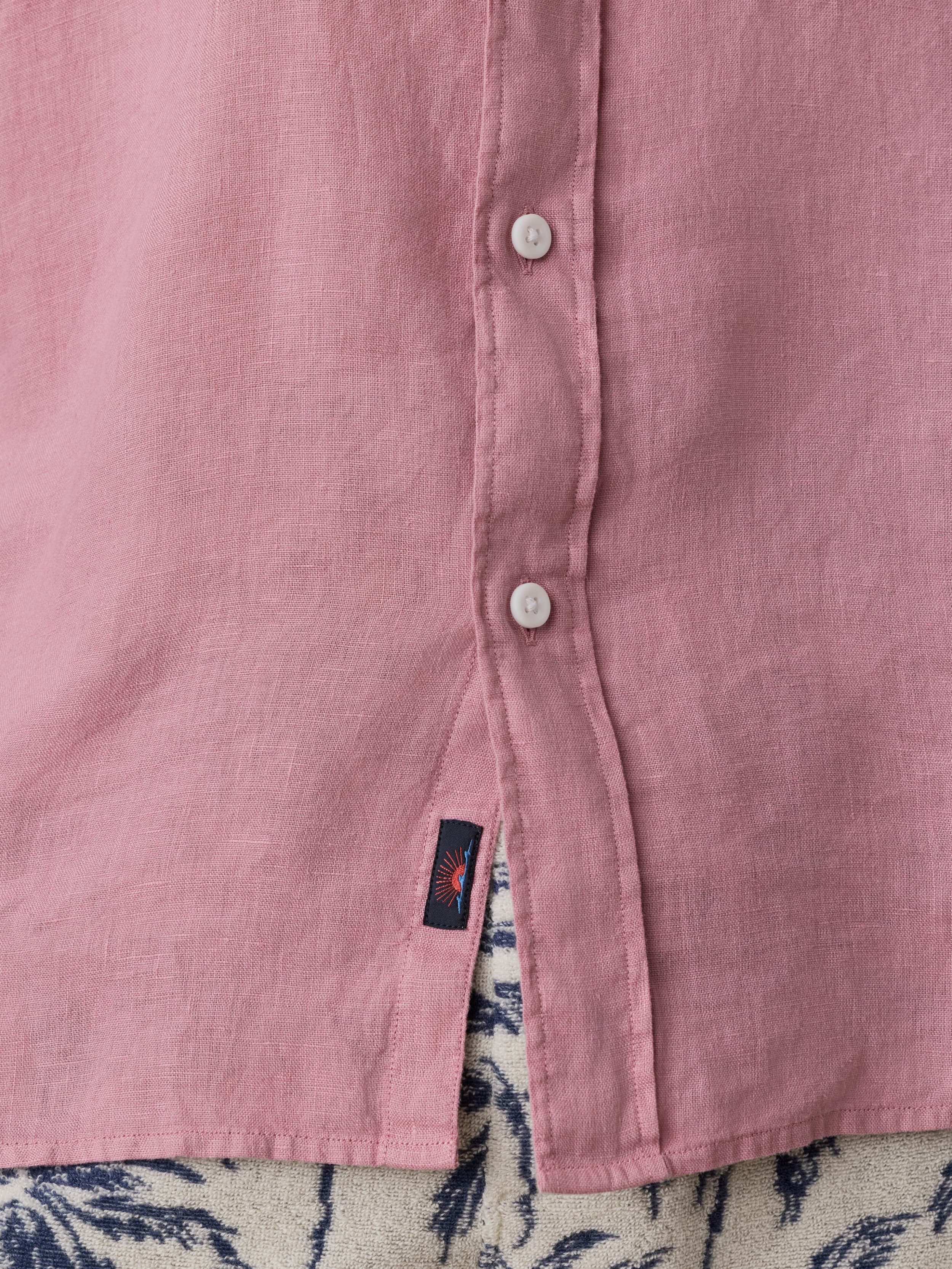 Sunwashed Linen Shirt - Berry | Faherty Brand
