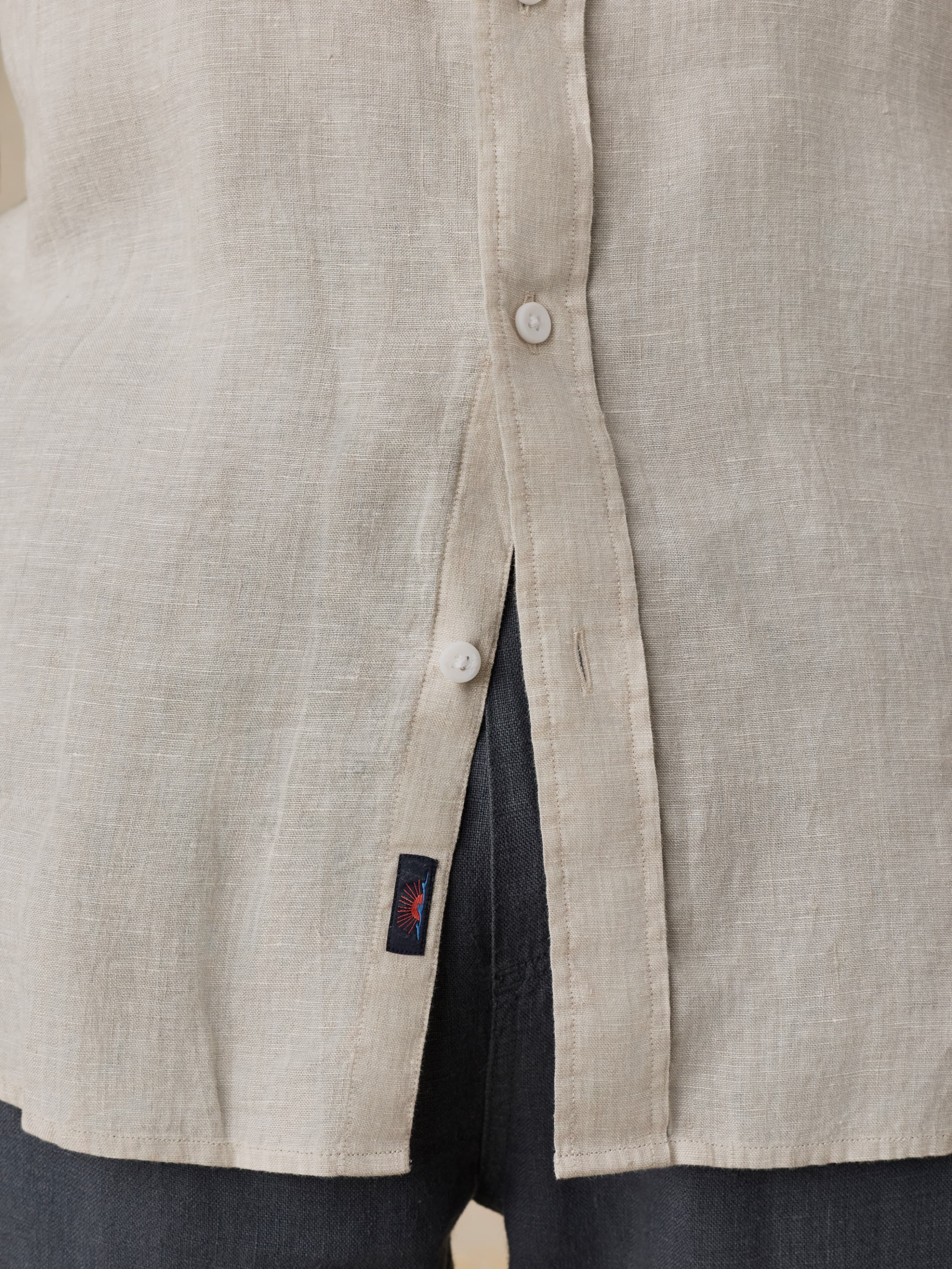 Sunwashed Linen Shirt - Castle Stone | Faherty Brand