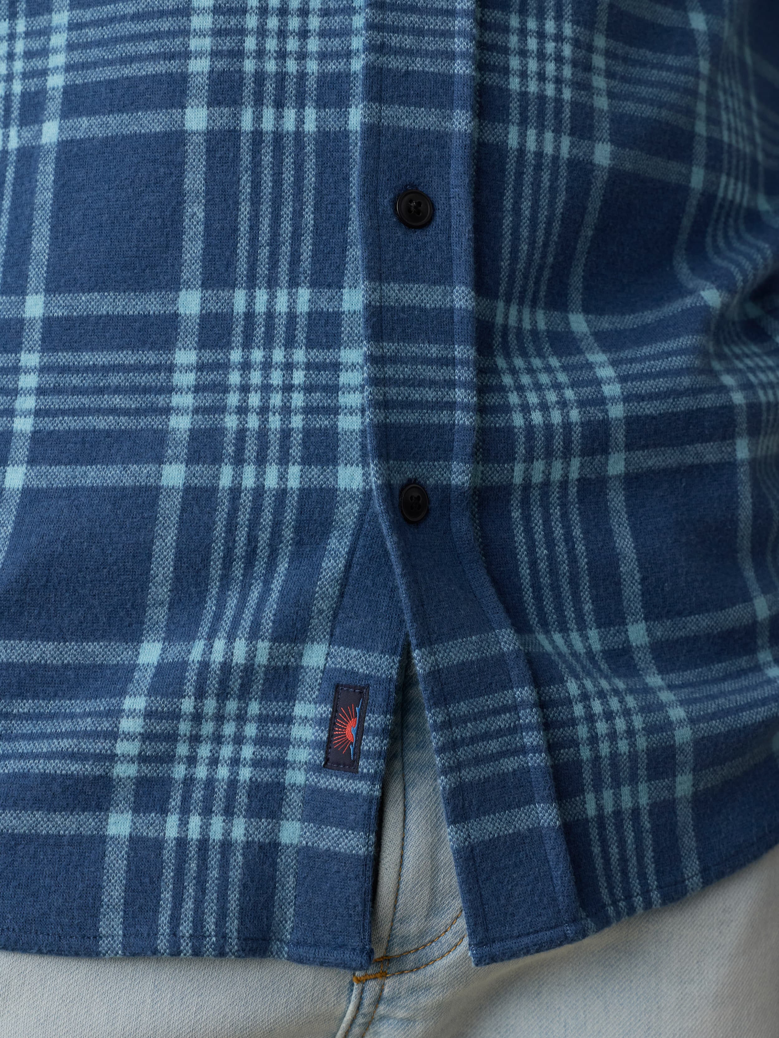 Legend™ Sweater Shirt - Midnight Teal Plaid | Faherty Brand